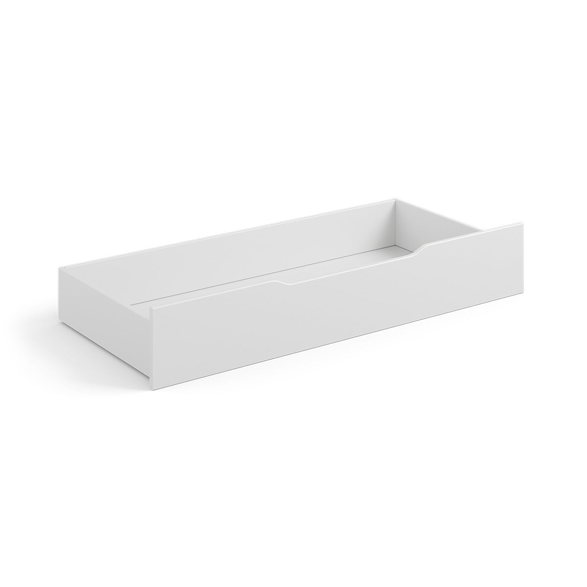 Bologna Elegante Massivholz Kieferbett Bettschublade | Farbe weiß