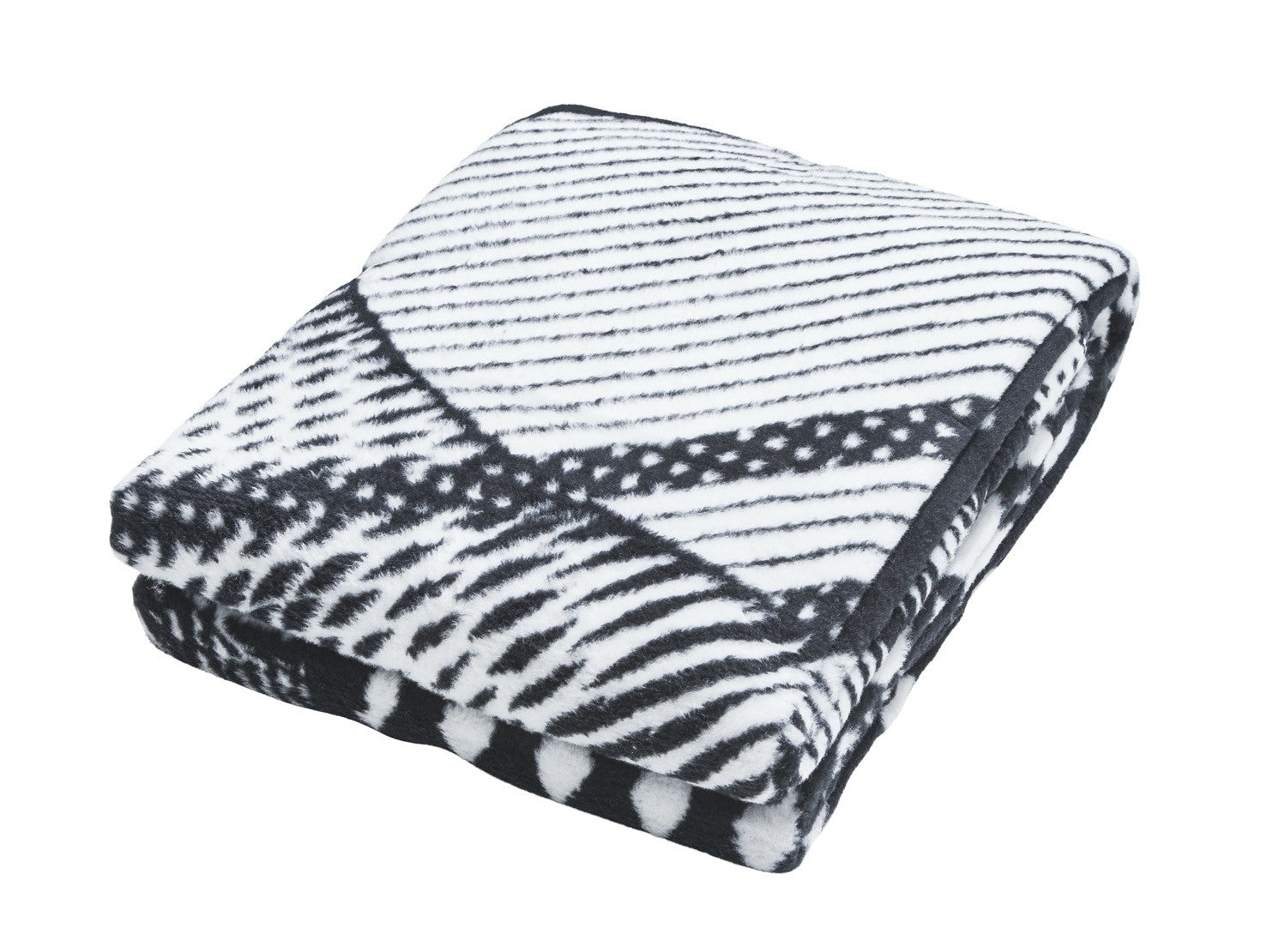 Decke Electra 150x200 cm – Schwarz-Weiß Design