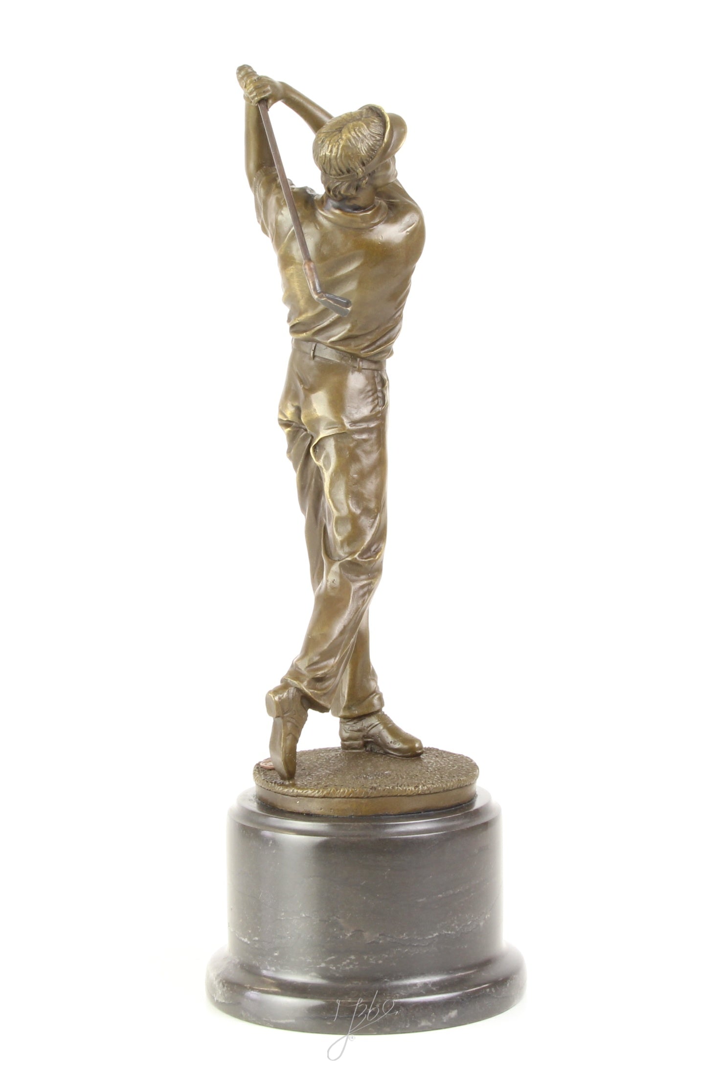 Bronze Skulptur Golfer Swing 38c