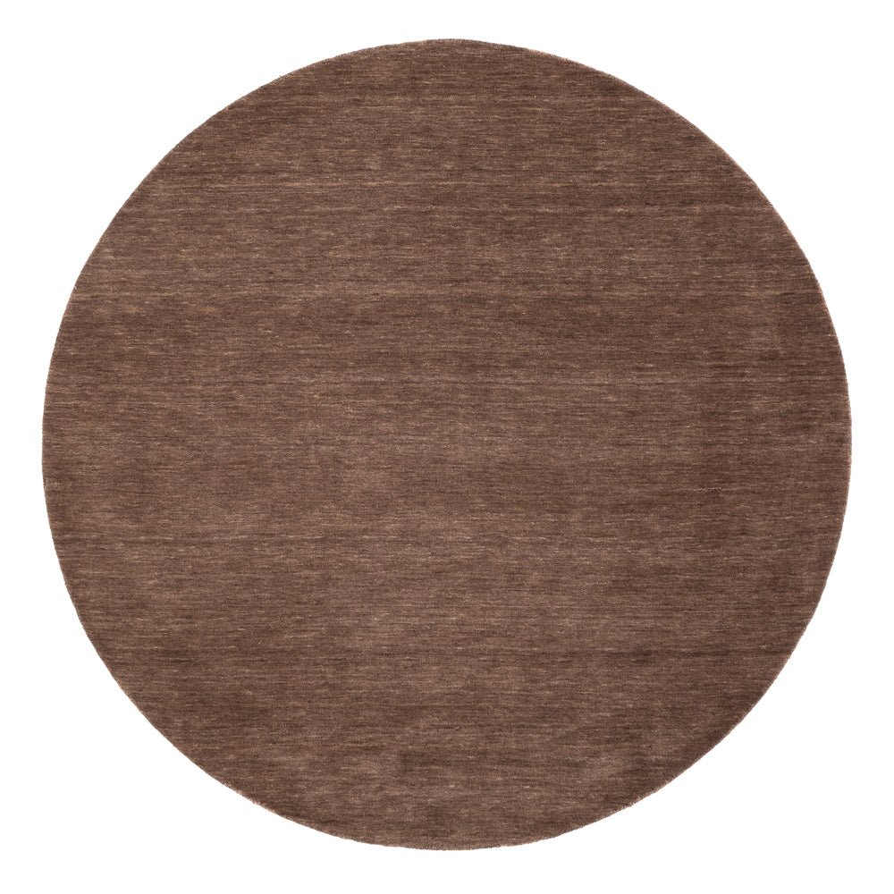 Gabbeh Teppich - Softy - Uni - rund