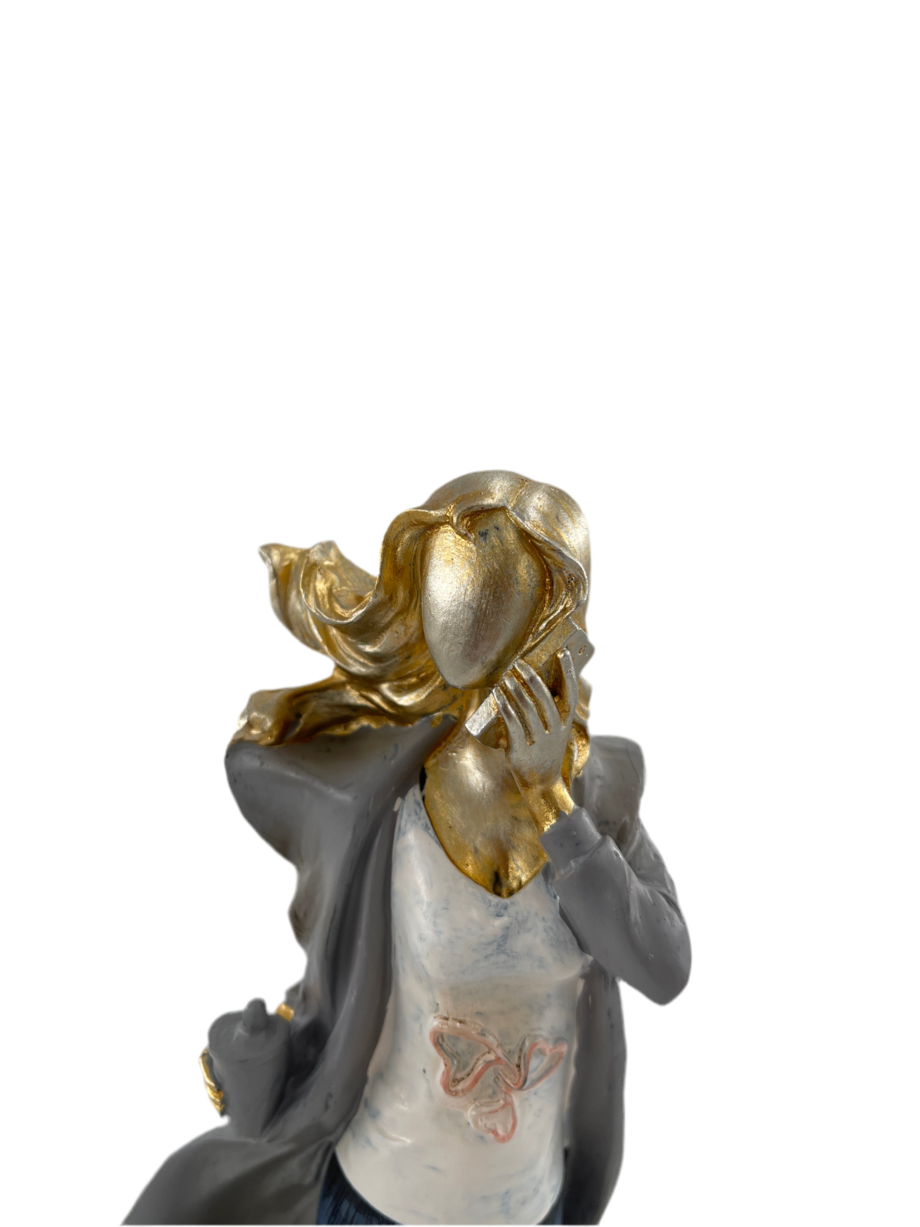 Exklusive Skulptur einer Geschäftsfrau im modernen Stil Business Women