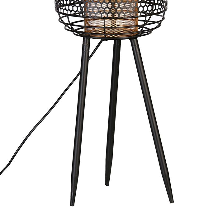 Stehleuchte Industrial  Wabenmuster, Metall, Höhe 93cm