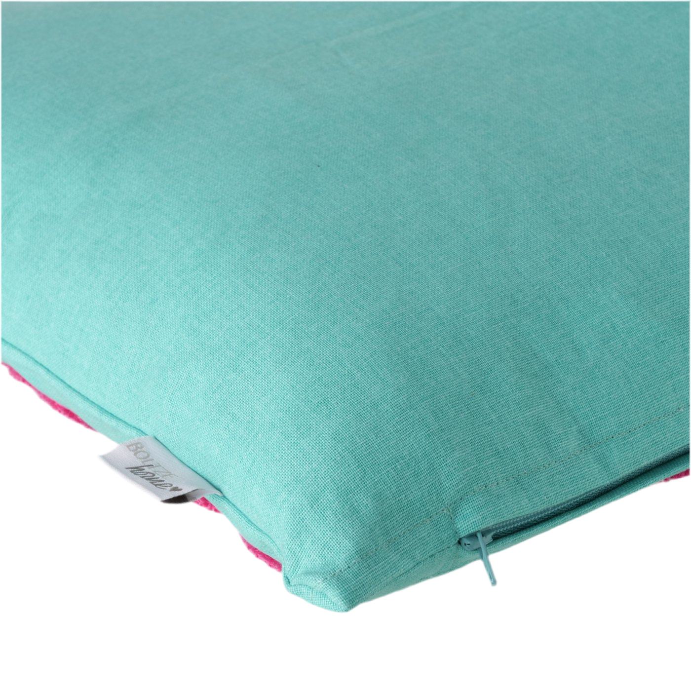 Dekokissen Zymboli Türkis Pink 45x45 cm Geometrisches Design