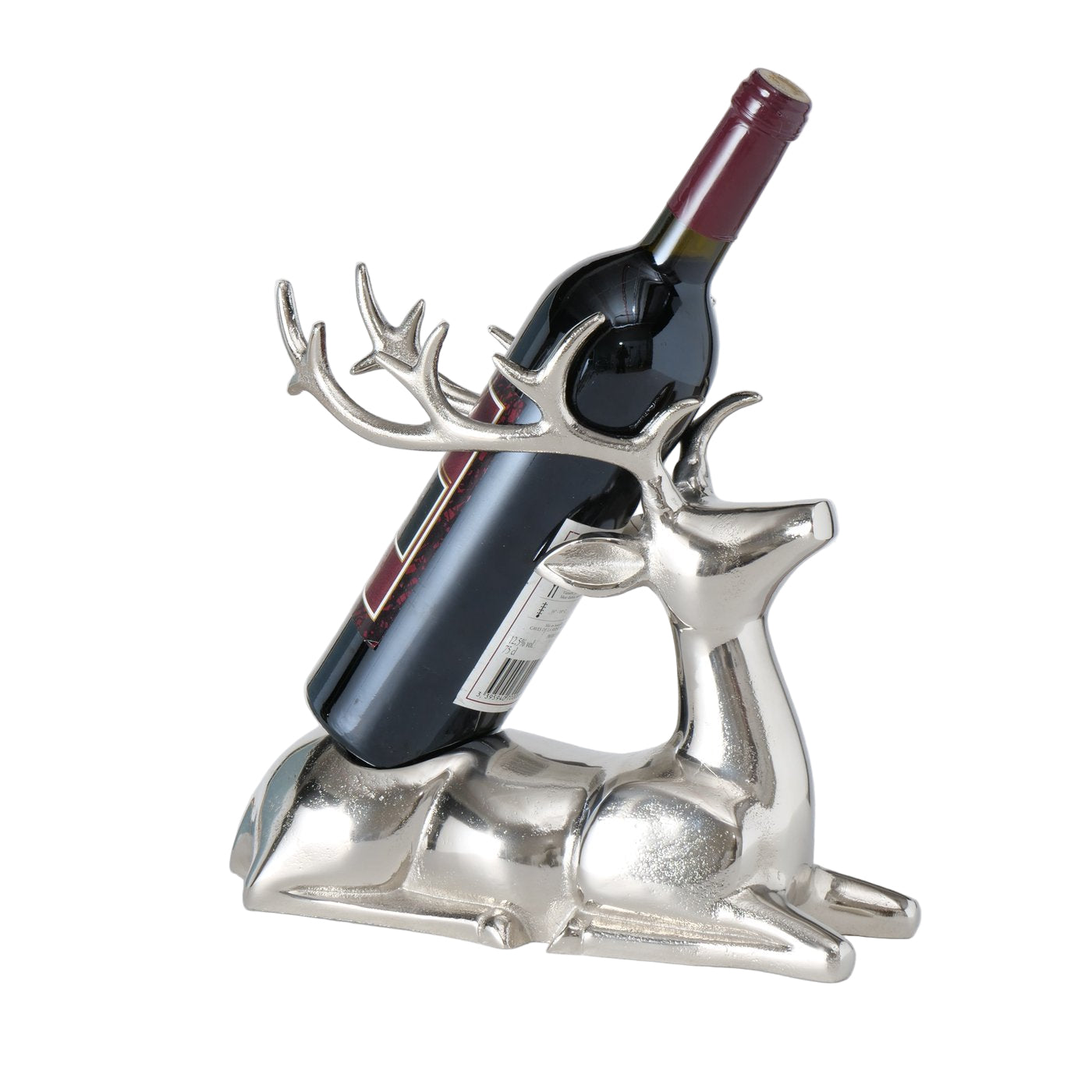 Bottle carrier Xadus - Artistic deer made of aluminum
