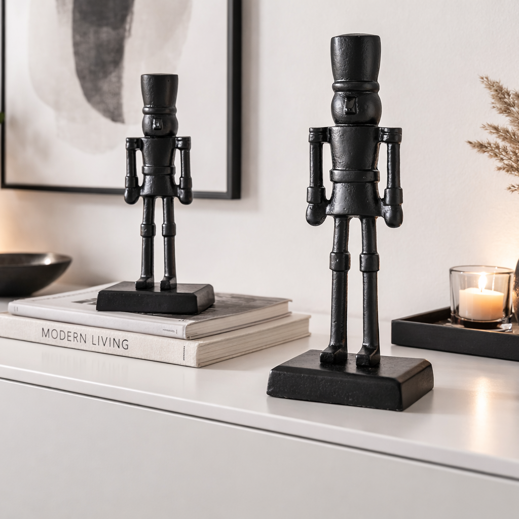 Dekofigur Nutcracker Set Nutca Aluminium Nussknacker Weihnachten