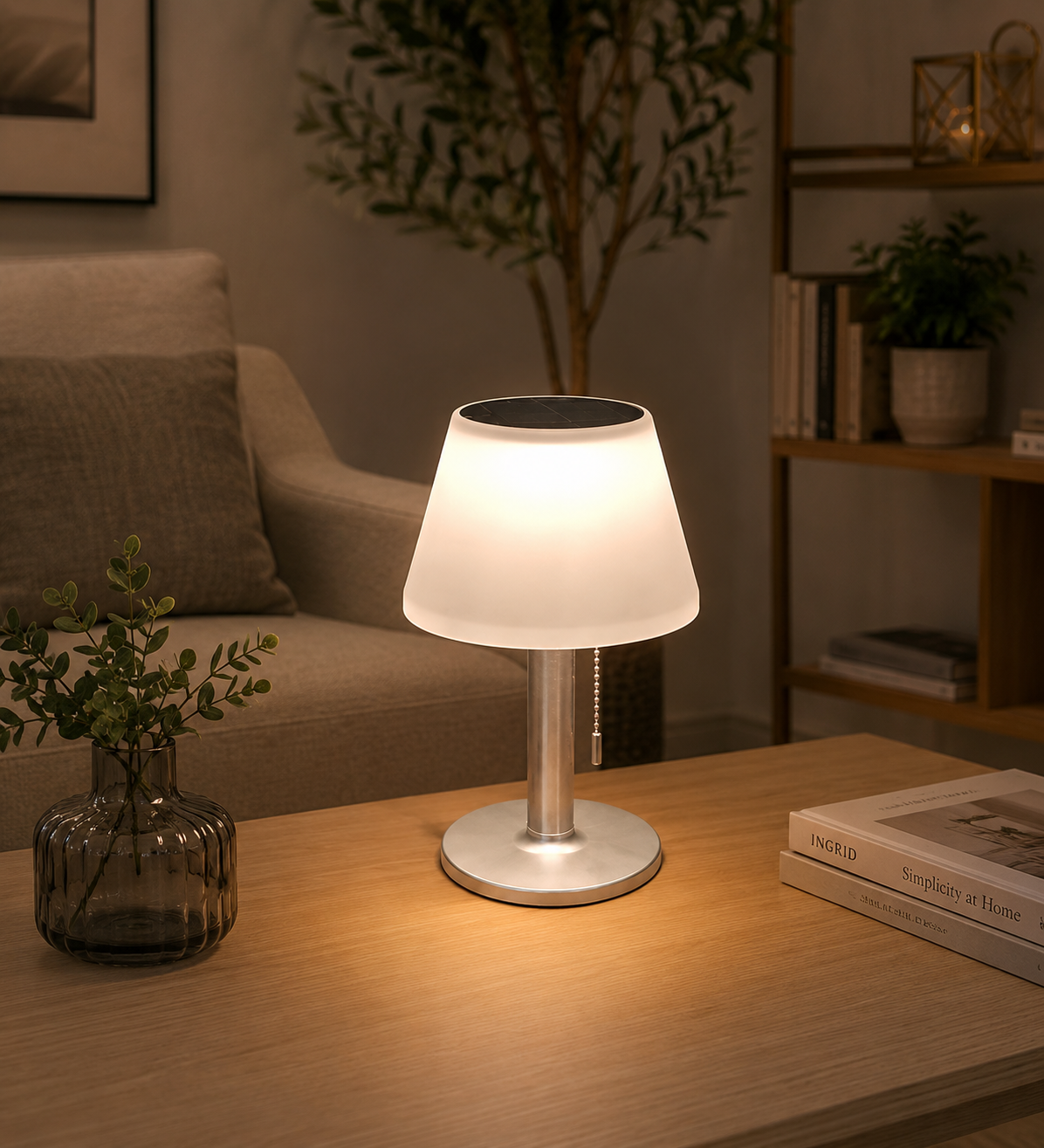 Solartischleuchte Lumo Nature LED Warmweiß 10LED Outdoor