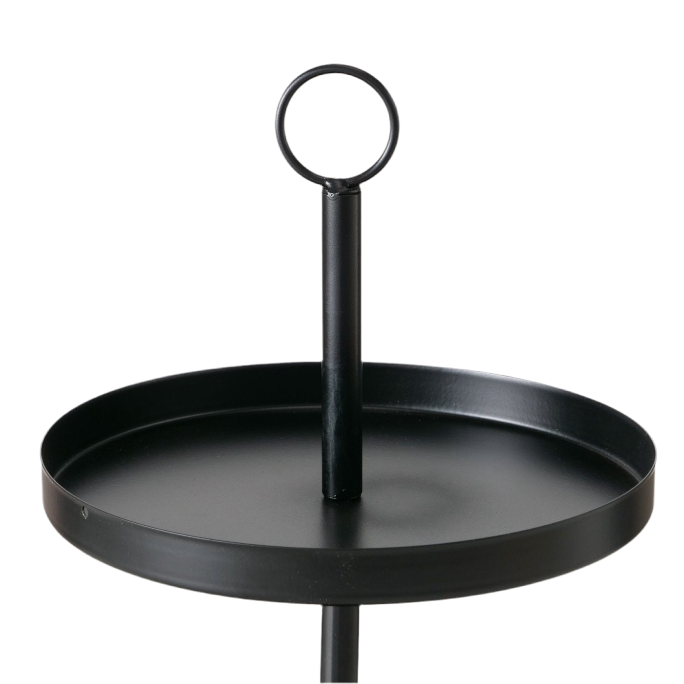 Etagere Mavira Schwarz 2-stöckig Metall Rund 30 cm