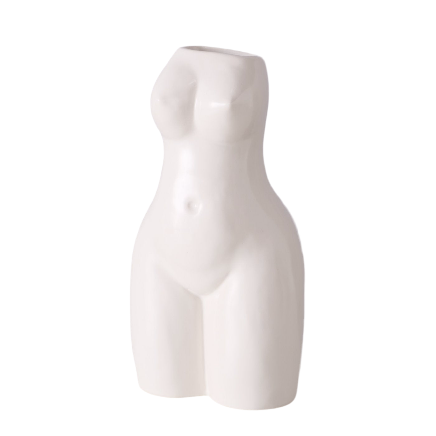 Vase Aurice Frauenkörper Weiß Porzellan Modern Matt