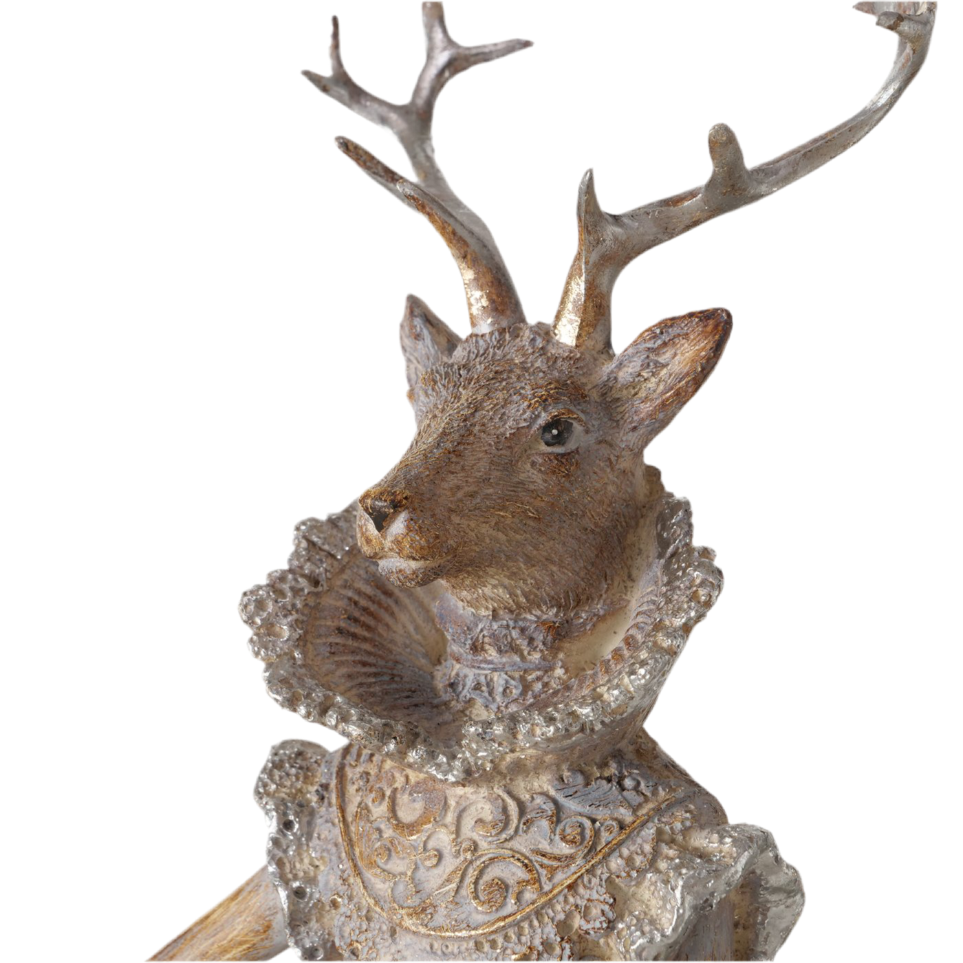 Dekofiguren Elanor Duo Hirschfigur Set Braun Kunstharz 42cm