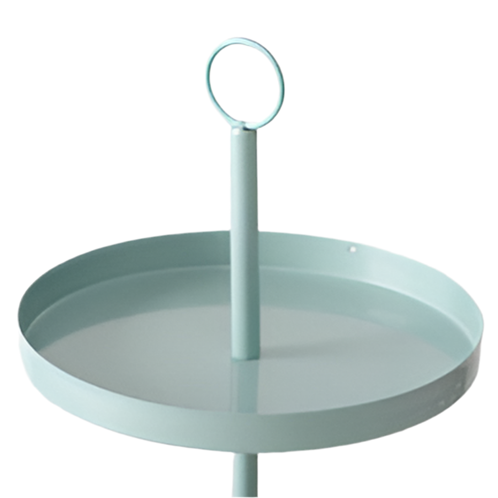 Etagere Liora aus Metall rund gruen