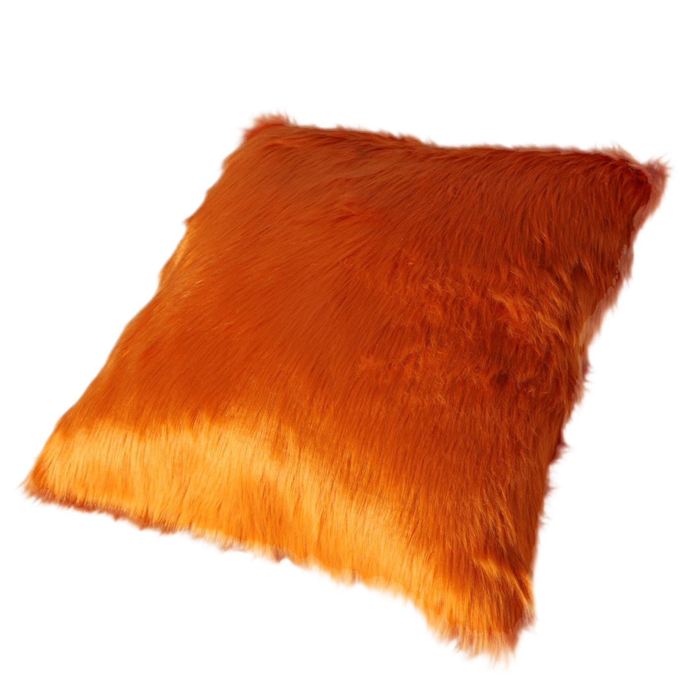Fellkissen Orange Skoldi Kunstfell Sofakissen 45x45 cm