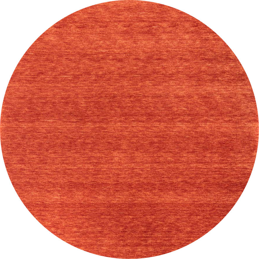 Gabbeh Teppich - Softy - Uni - rund