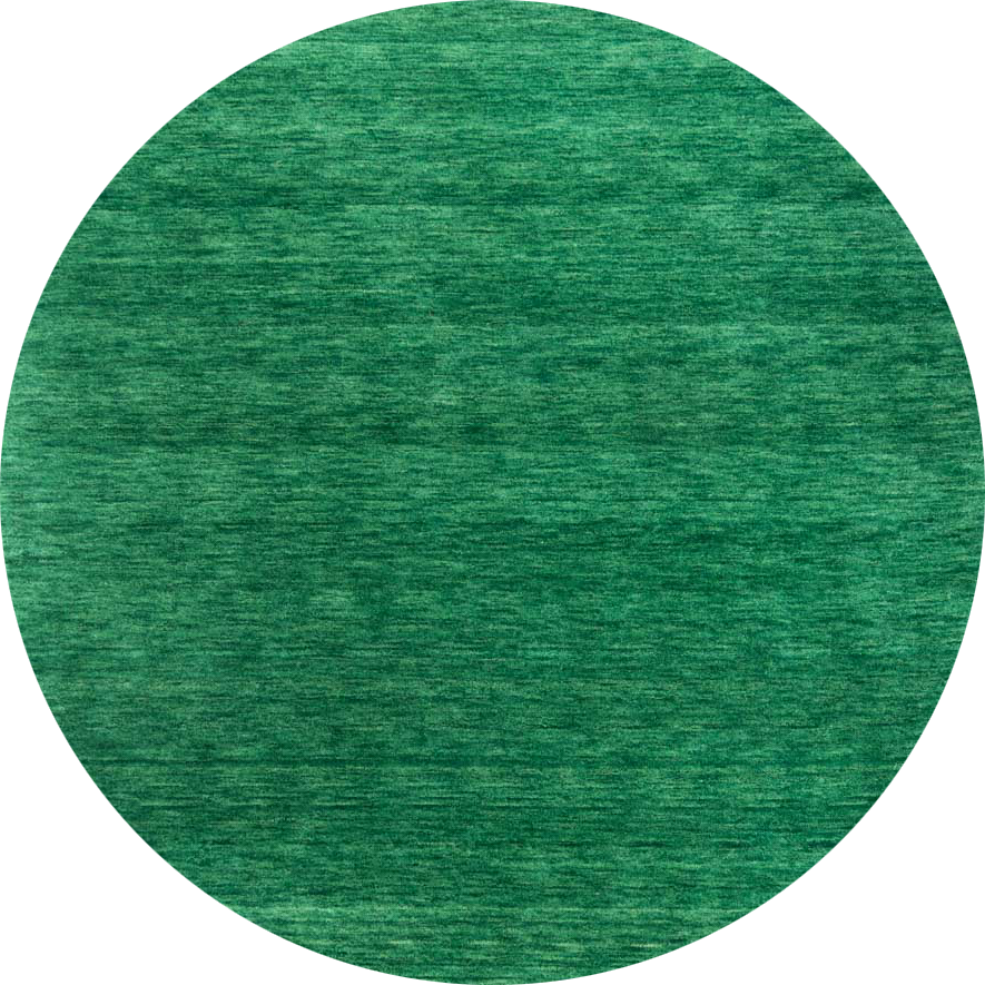 Gabbeh Teppich - Softy - Uni - rund