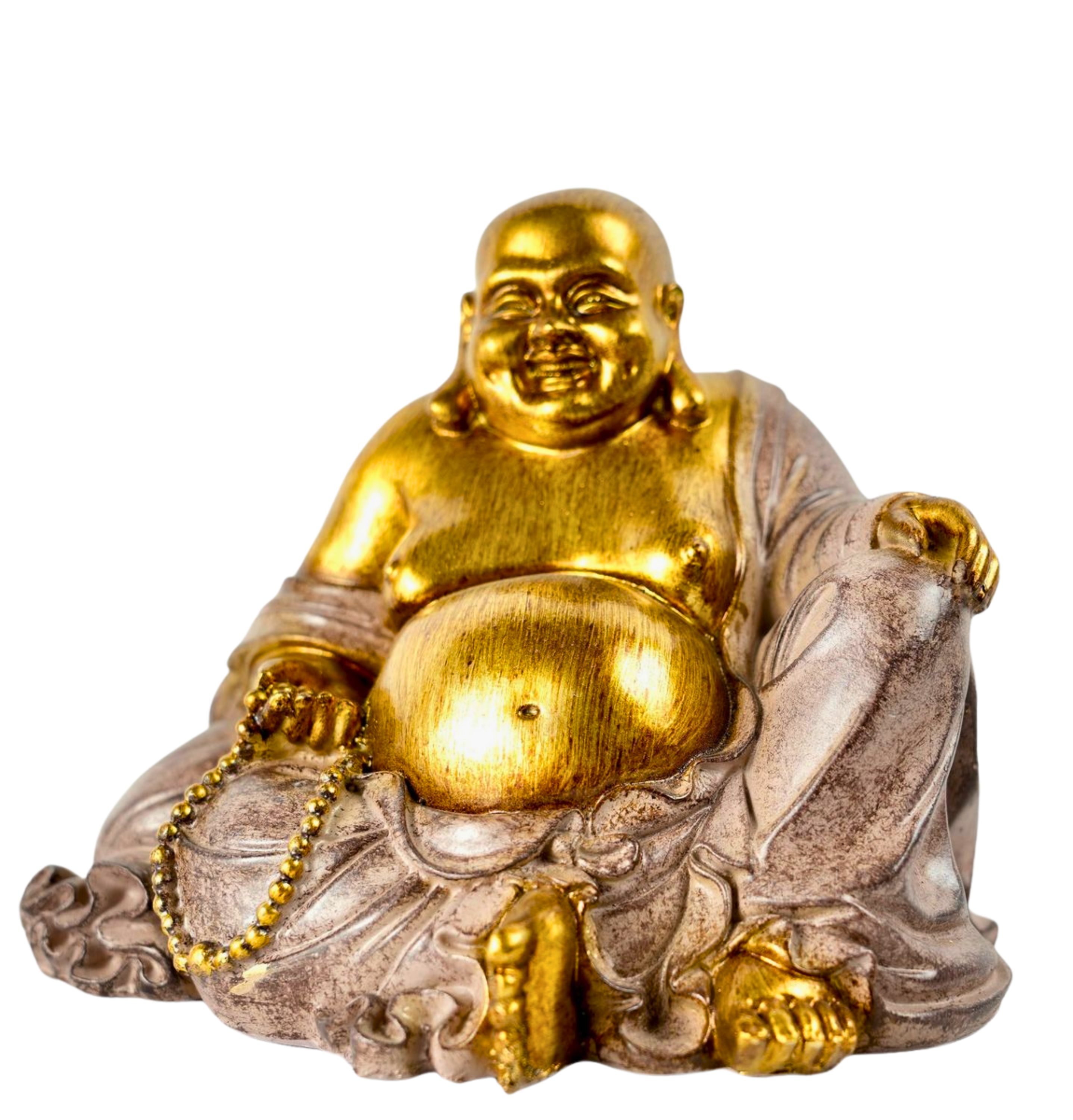 Laughing Fat Buddha Hand-painted sculpture for calmness and strength