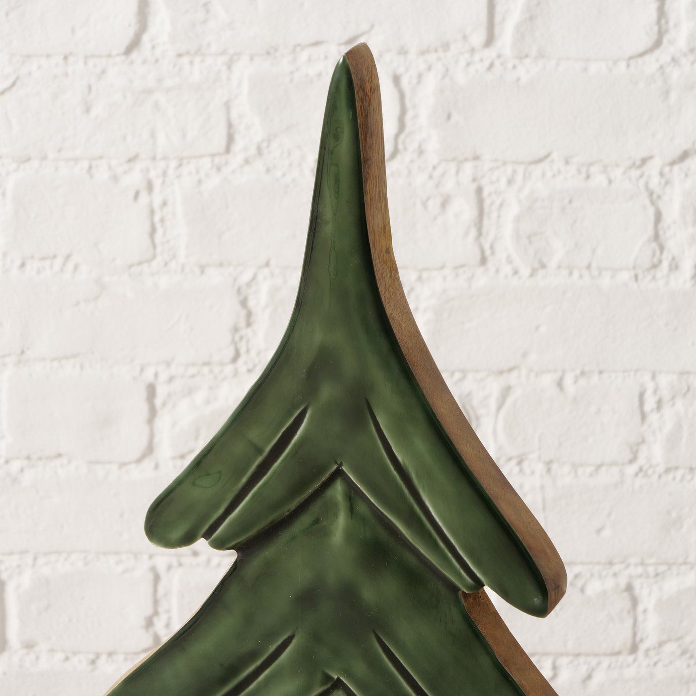 Dekoaufsteller Cemara 2er Set Bäume Dunkelgrün 100cm und 80cm Handgefertigt