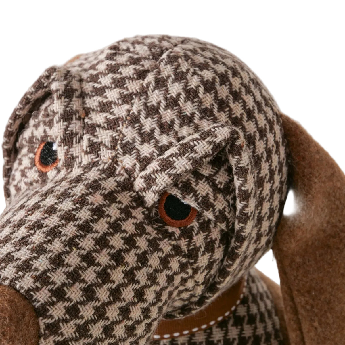 Türstopper Cooper Hund kariert beige braun 28 cm