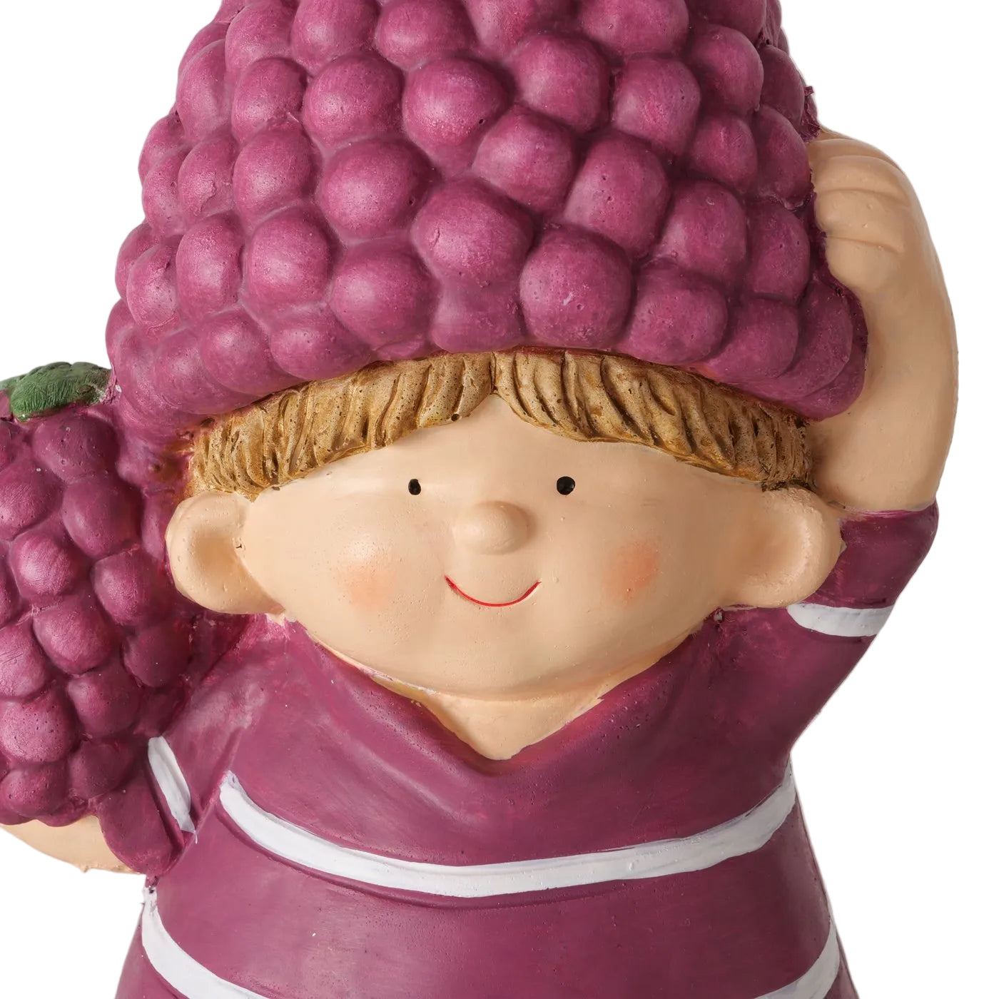 Rubino Beerenjunge Figur lila Gartendeko aus Keramik 42cm