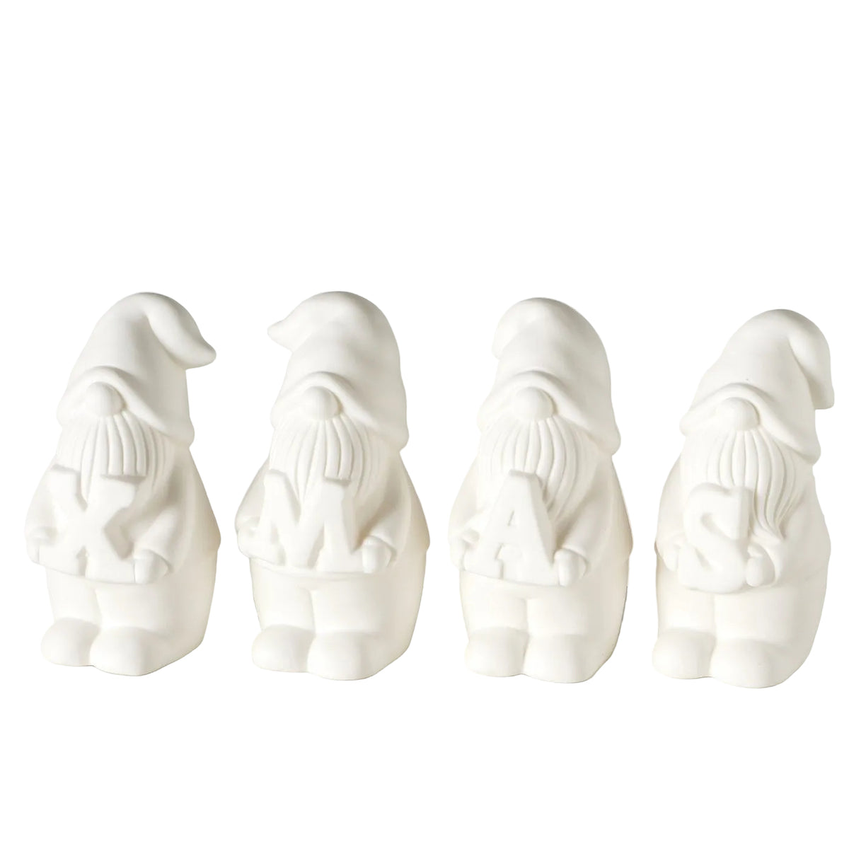 LED Weihnachtswichtel Wichteli Weiß 14 cm 4er-Set