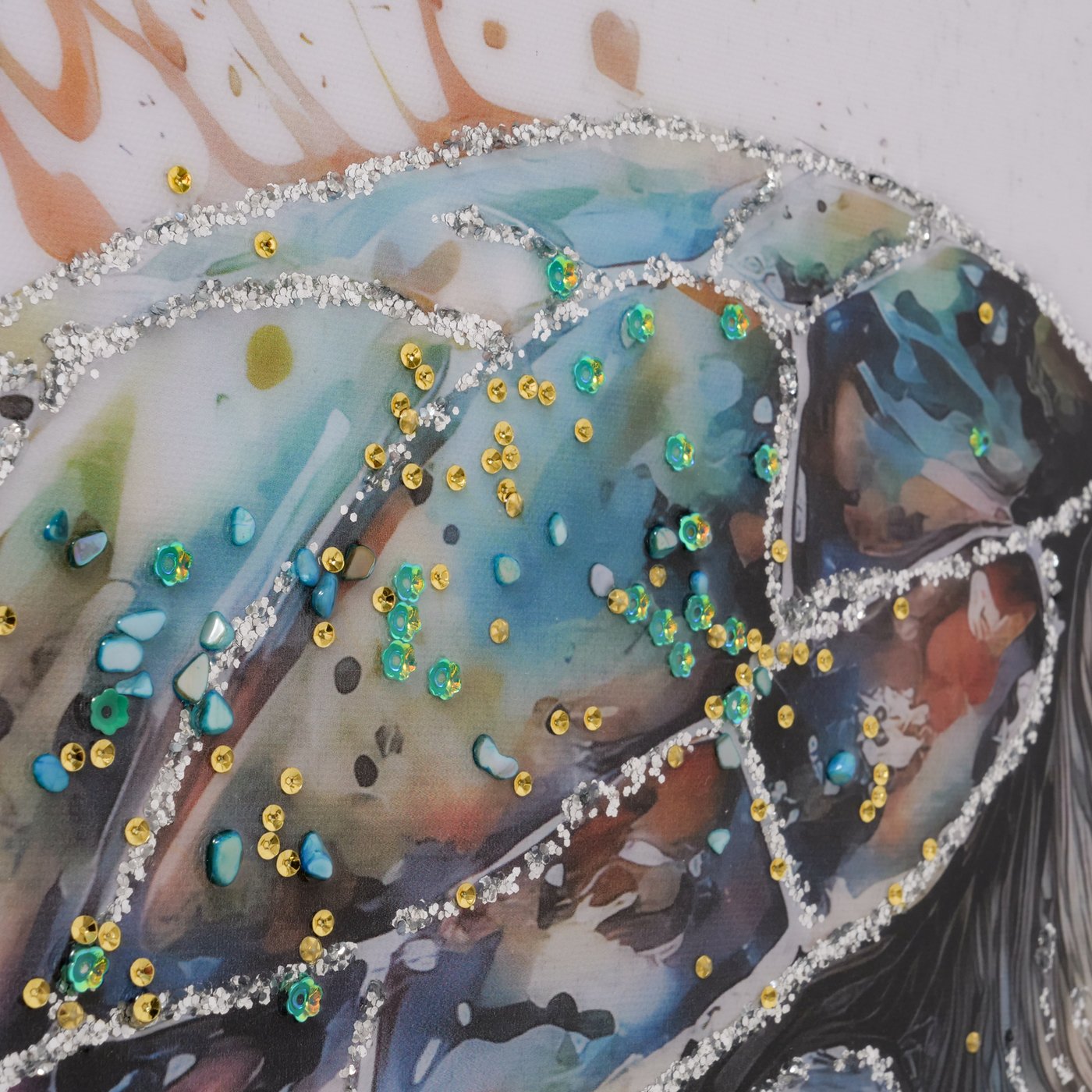 Wandbild Schildkröte 60x60 cm – Kunstdruck auf Leinwand mit Glanzeffekten