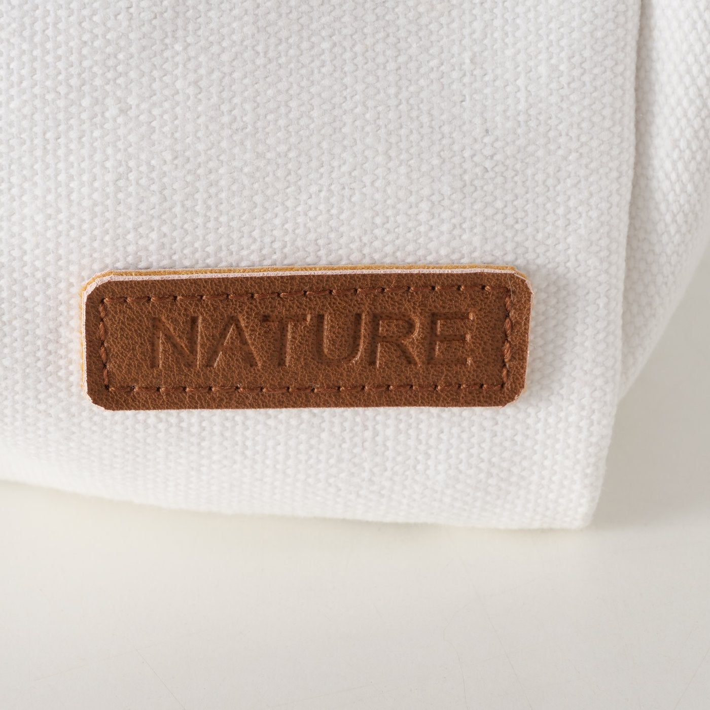 Kosmetiktasche Travel Cremeweiß Braun