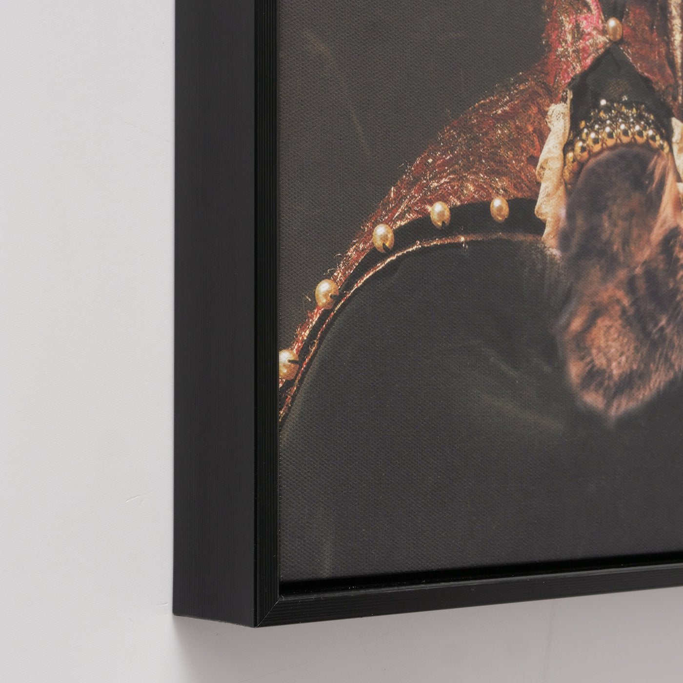 Leinwandbild Katze Adaline 70x50 cm Kunstdruck mit Rahmen