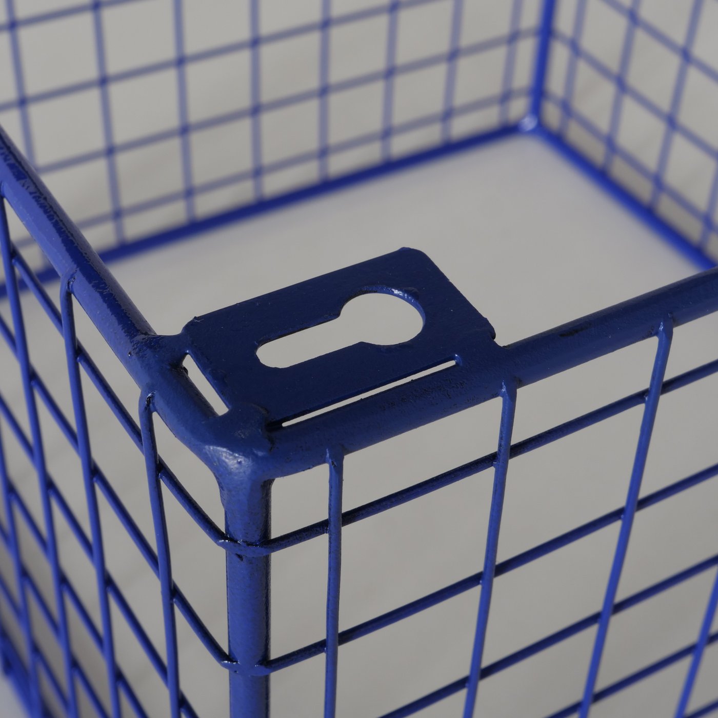 Wandregal Set Gitteroptik Blau Eisen 3er Set Bamba