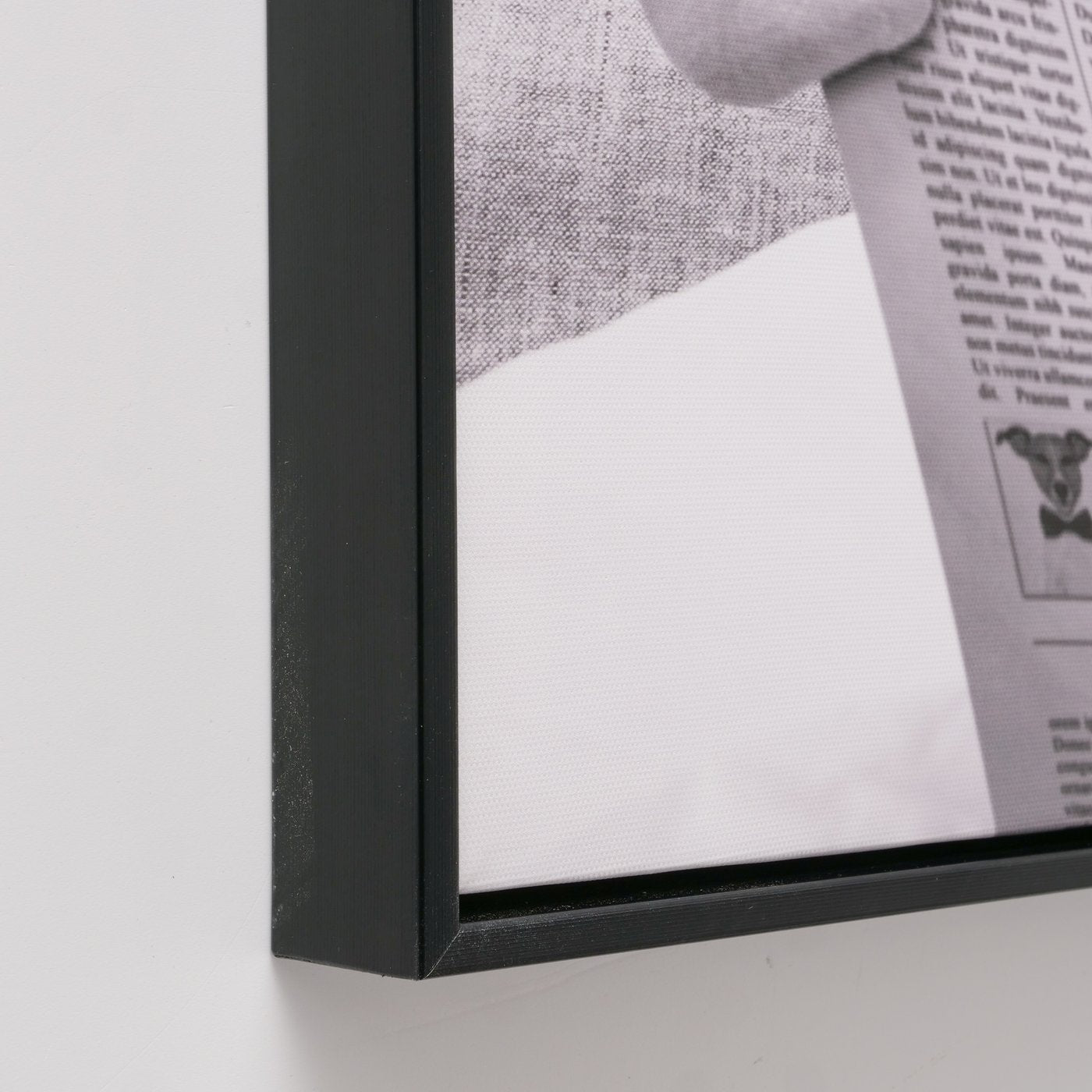 Leinwandbild Hund Daily Dog 70x50 cm Kunstdruck mit Rahmen