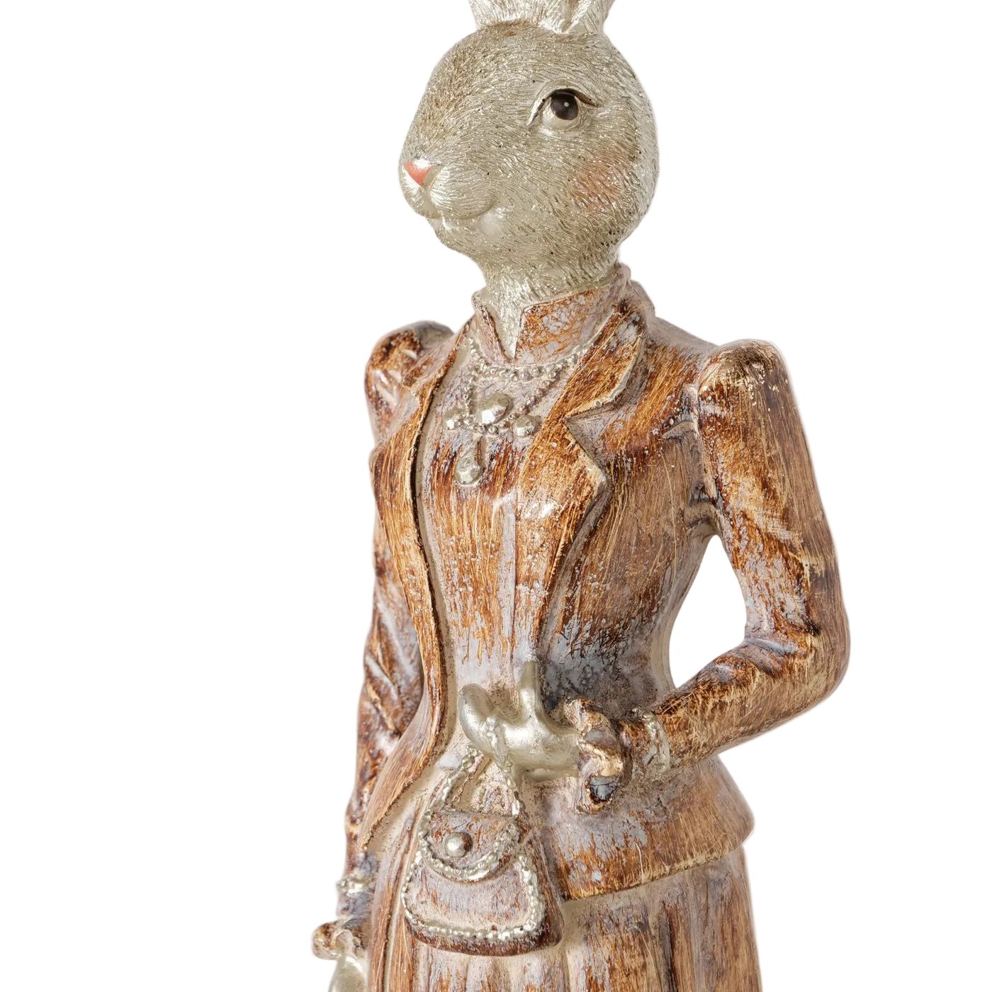 Deko Hasenfigur Lunaro Hasenpaar elegant 2er Set