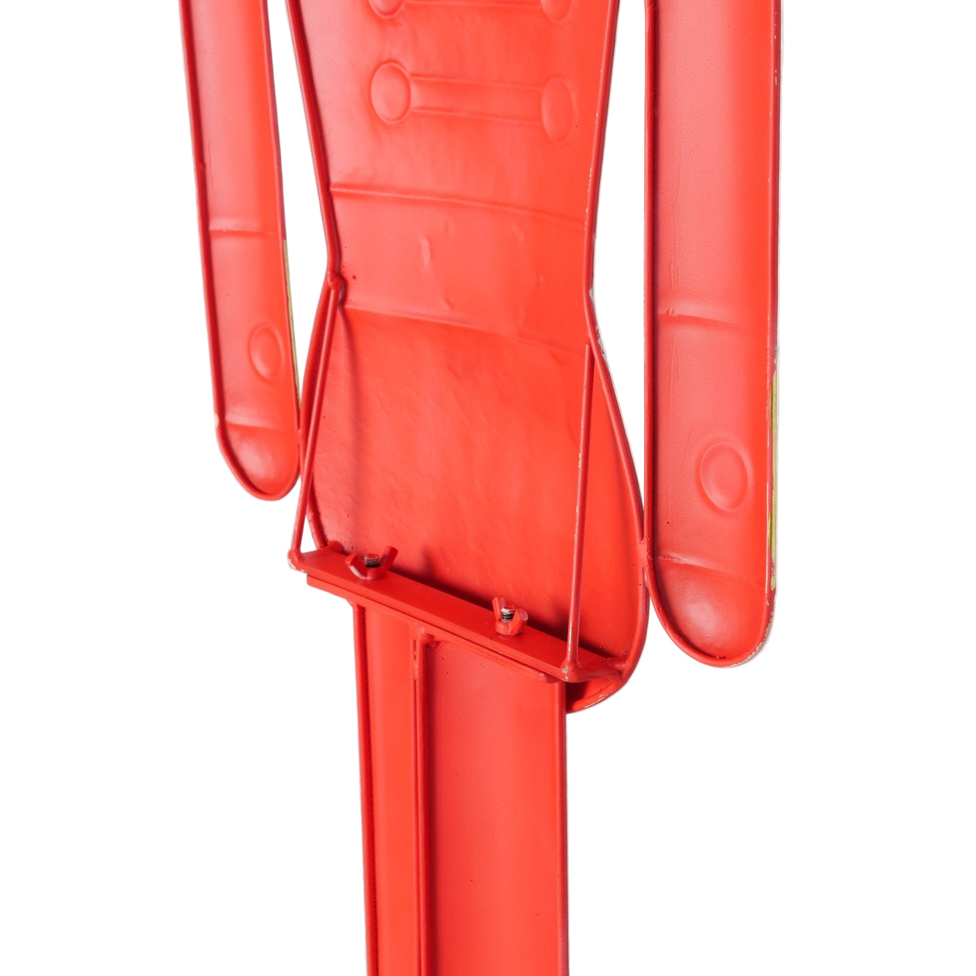 Nussknacker Helios Weihnachtsfigur Metall Rot Handgefertigt 115cm