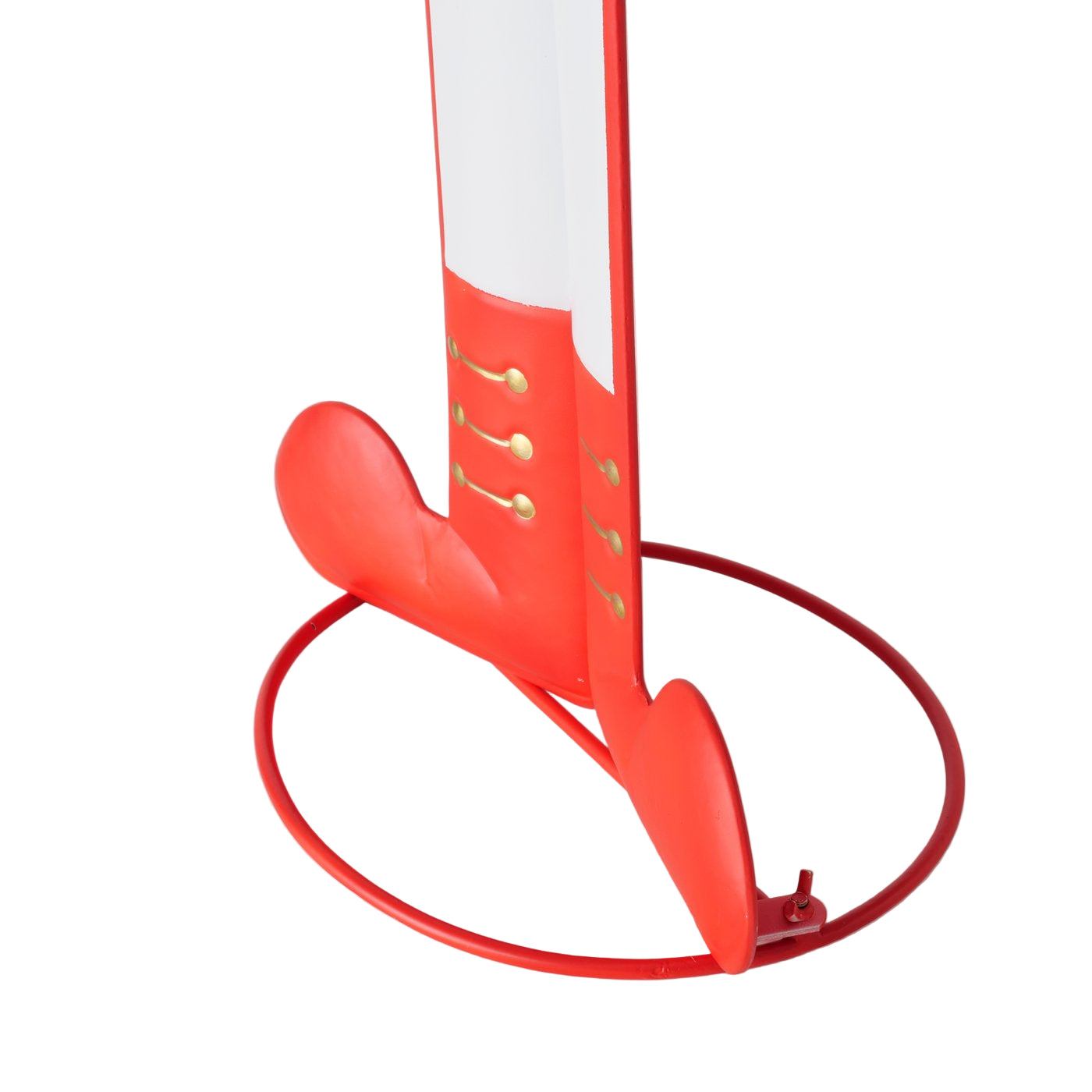 Nussknacker Helios Weihnachtsfigur Metall Rot Handgefertigt 115cm