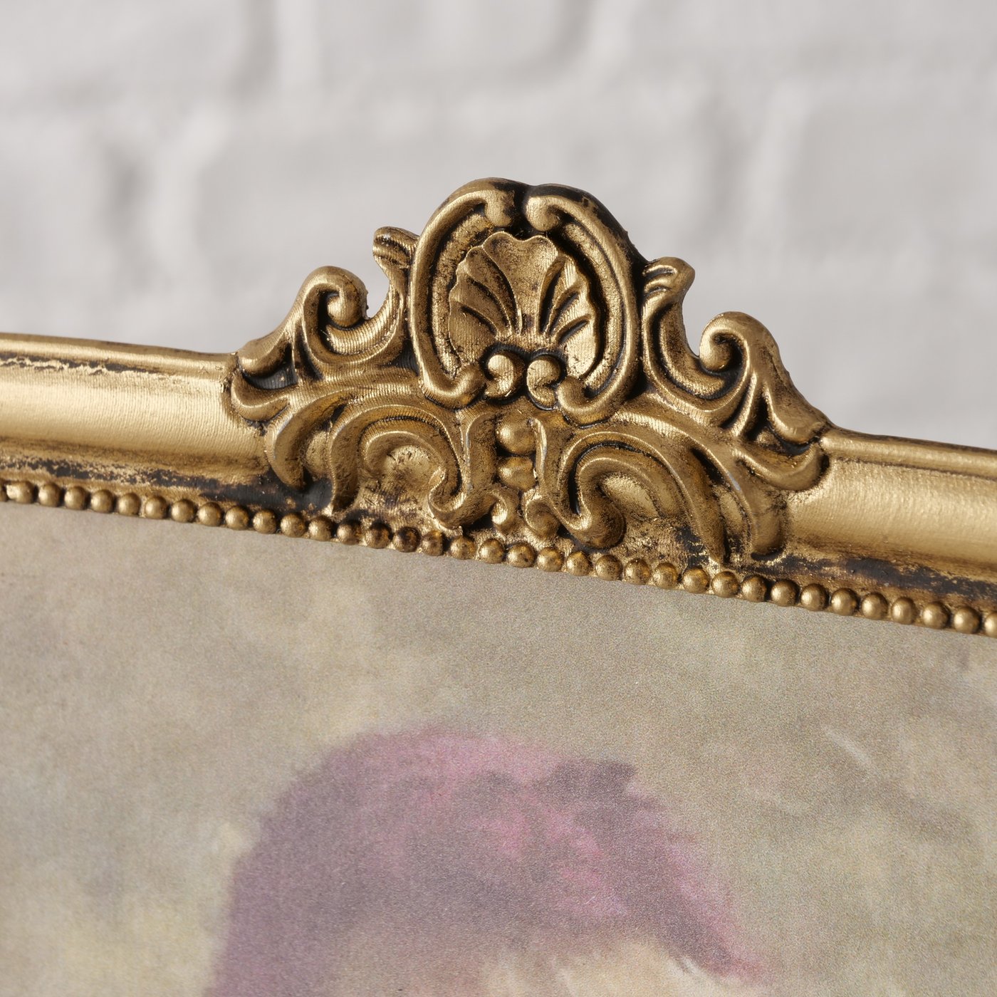 Bilderrahmen Mita Antikgold rechteckig Metall 23x16 cm