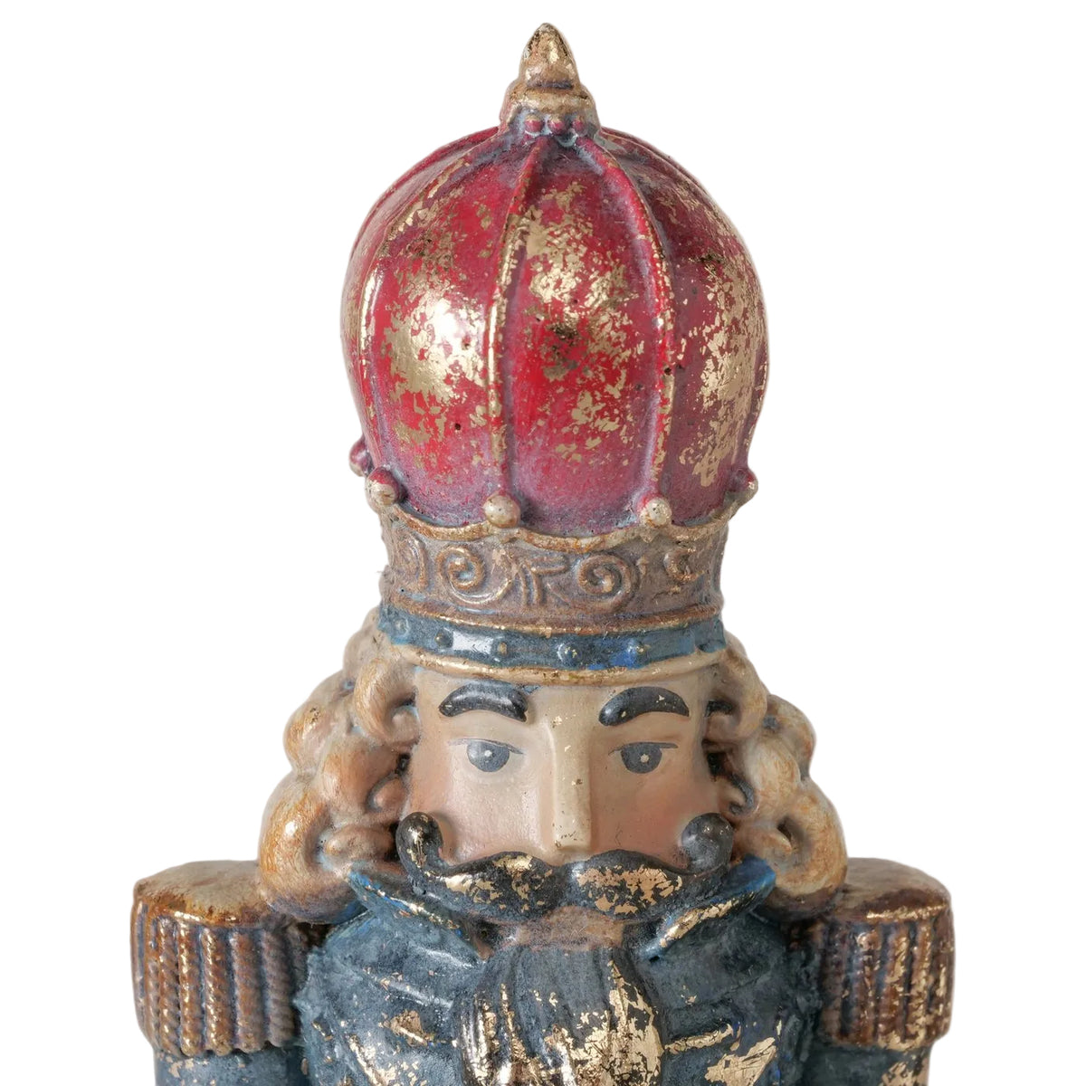 Nussknacker Figur Kronengarde rot blau 20 cm