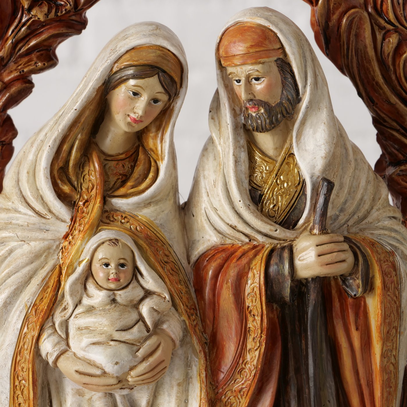 Krippe Basilica Heilige Familie Weihnachtsfigur Handbemalt