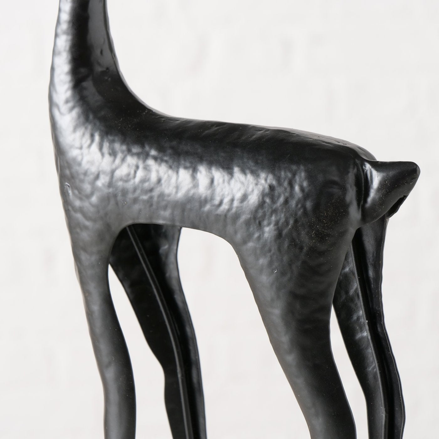 Cornelius Waldsilhouette Dekofigur Hirsch Schwarz 48cm Metall Handgefertigt