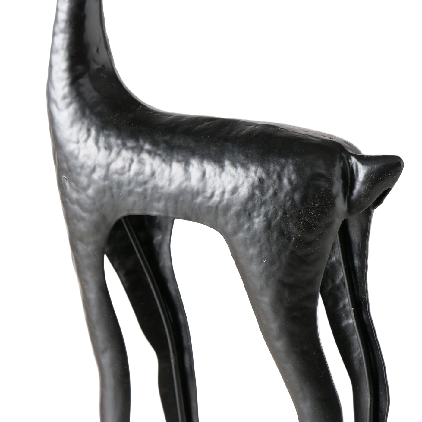 Cornelius Forest Silhouette Decoratief Figuur Hert Zwart 48cm Metaal Handgemaakt