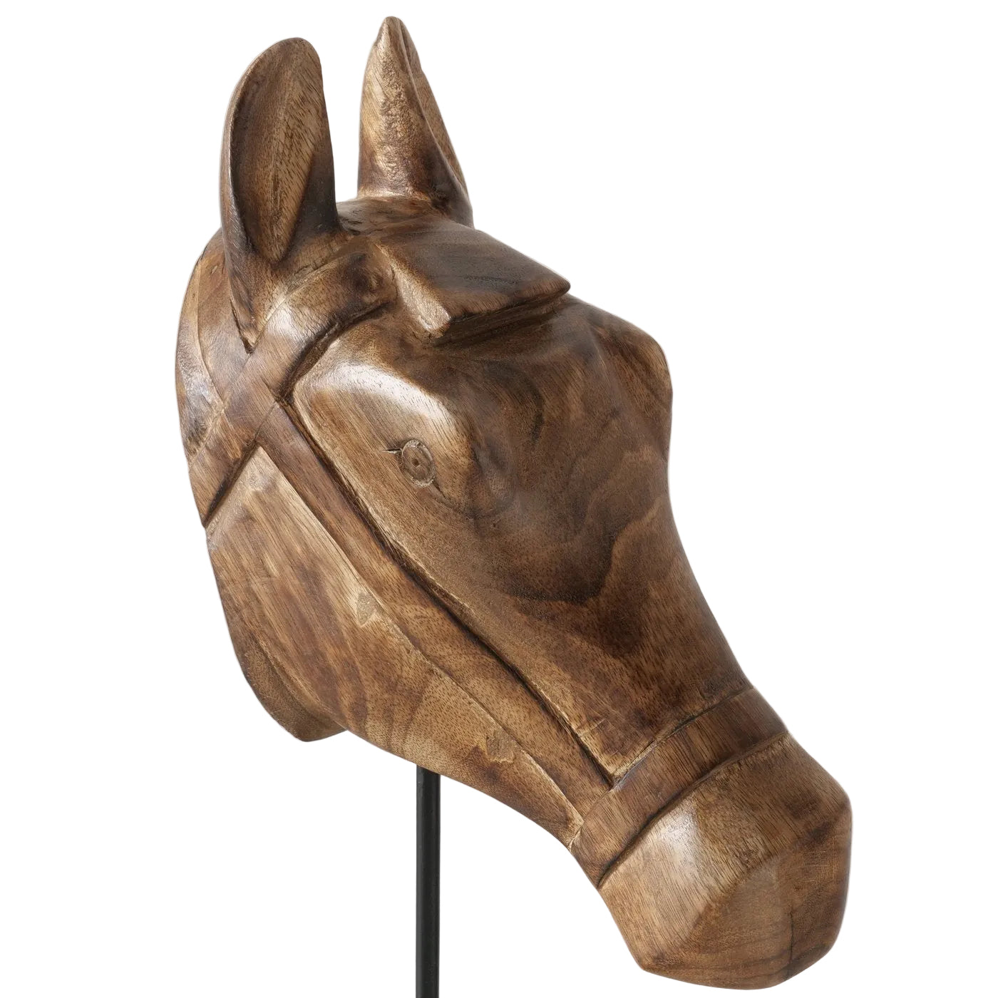 Holzfigur Equus Arte Pferdekopf Deko