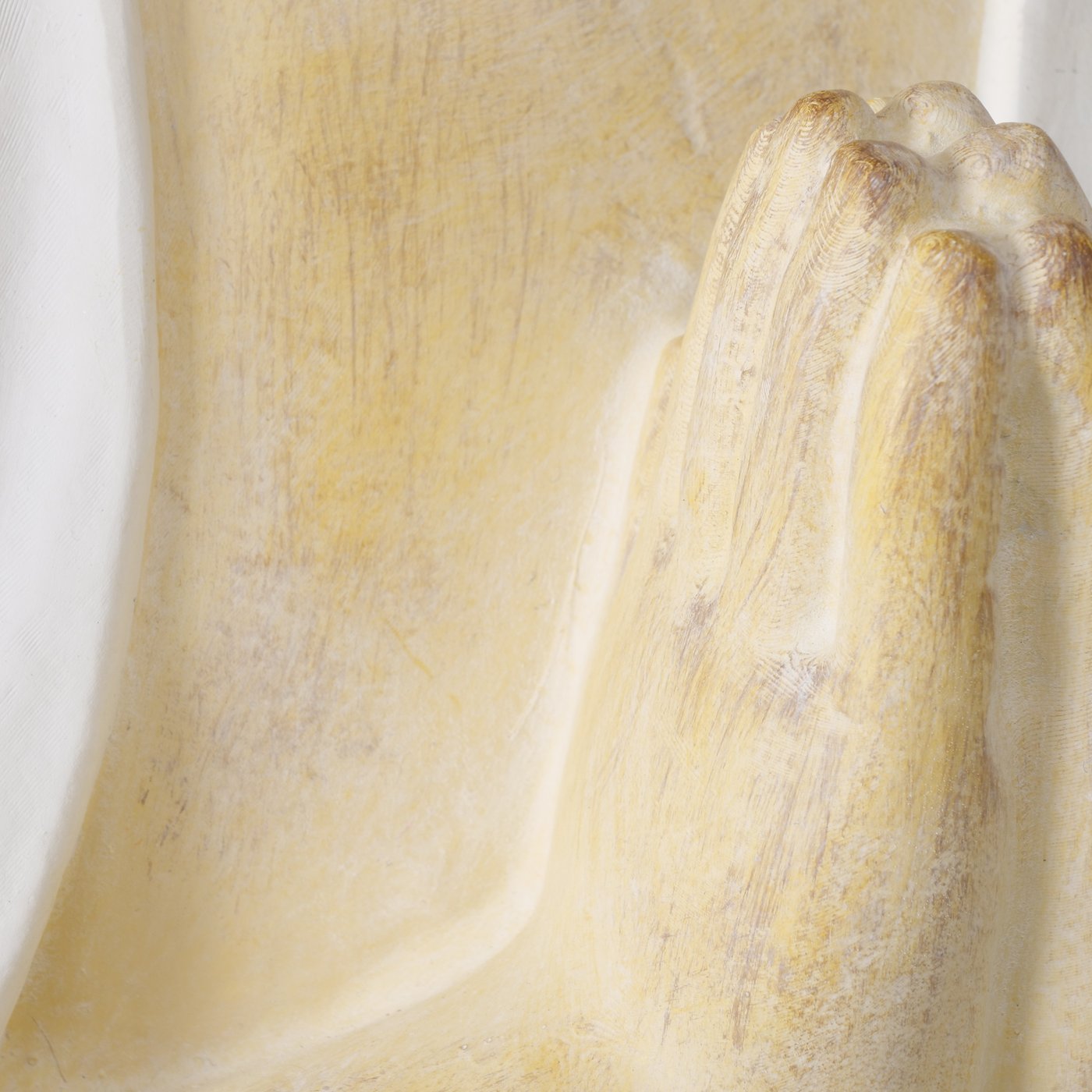 Buddha Skulptur Samudra Weiss Beige 50cm Kunstharz