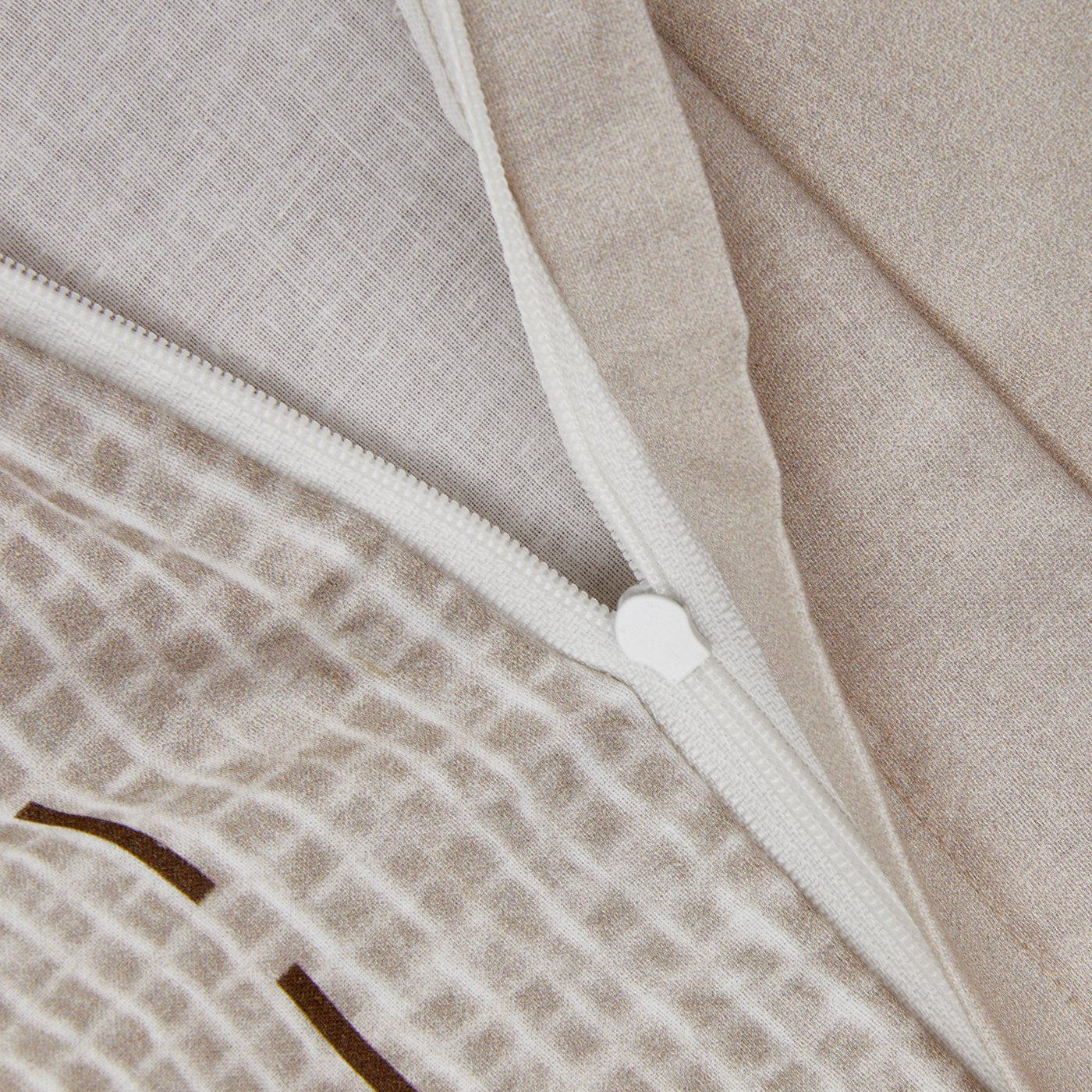 Henry Kuschelbär Wendebettwäsche 135x200 Bärendesign Beige Baumwollmix