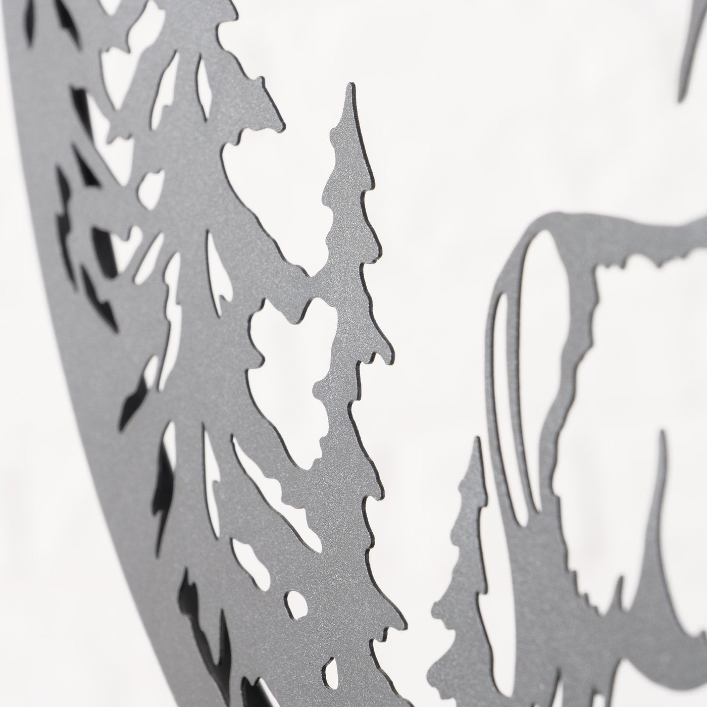 Dekoaufsteller Terrano Hirsch und Berglandschaft aus Metall