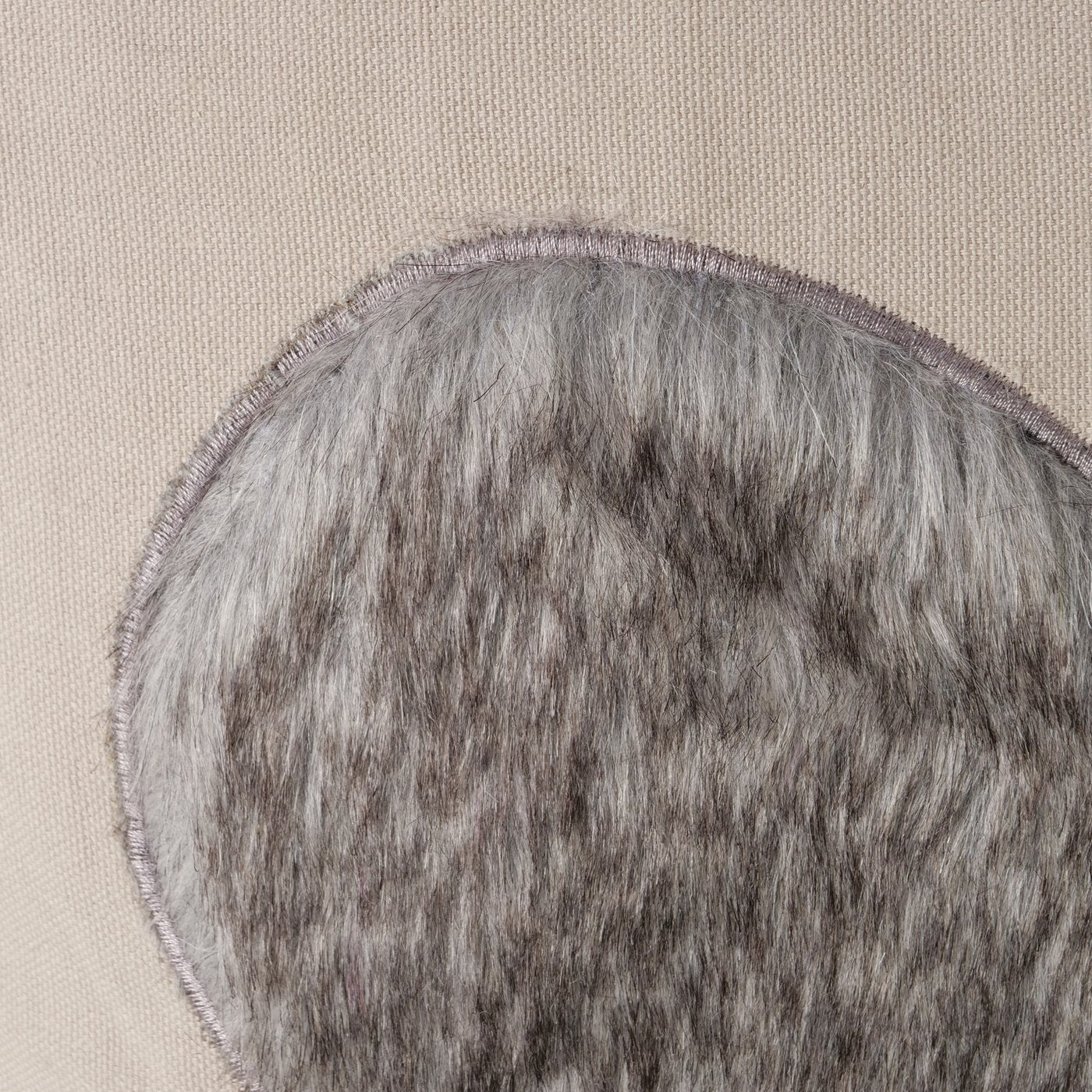 Zierkissen Amora Herzmotiv Grau 45x45 cm Baumwolle