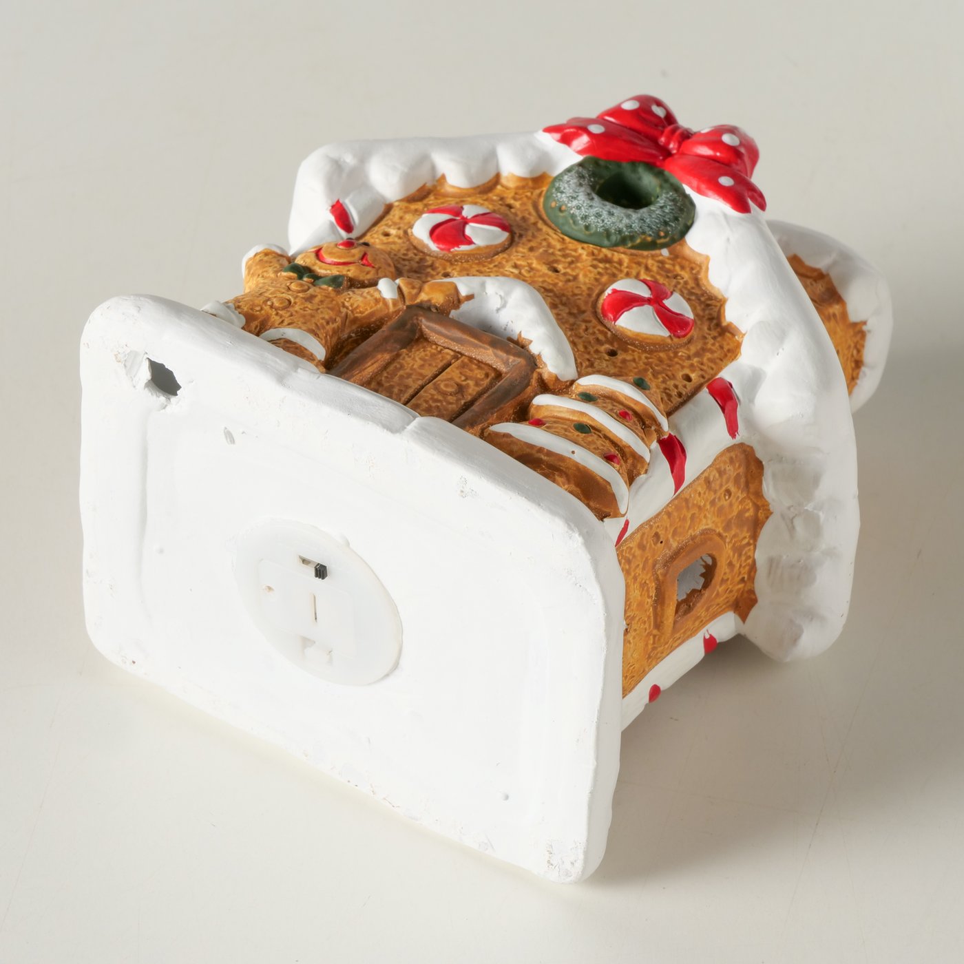 Dekoaufsteller Ginger 2er Set Lebkuchenhaus Mit LED Handbemalt