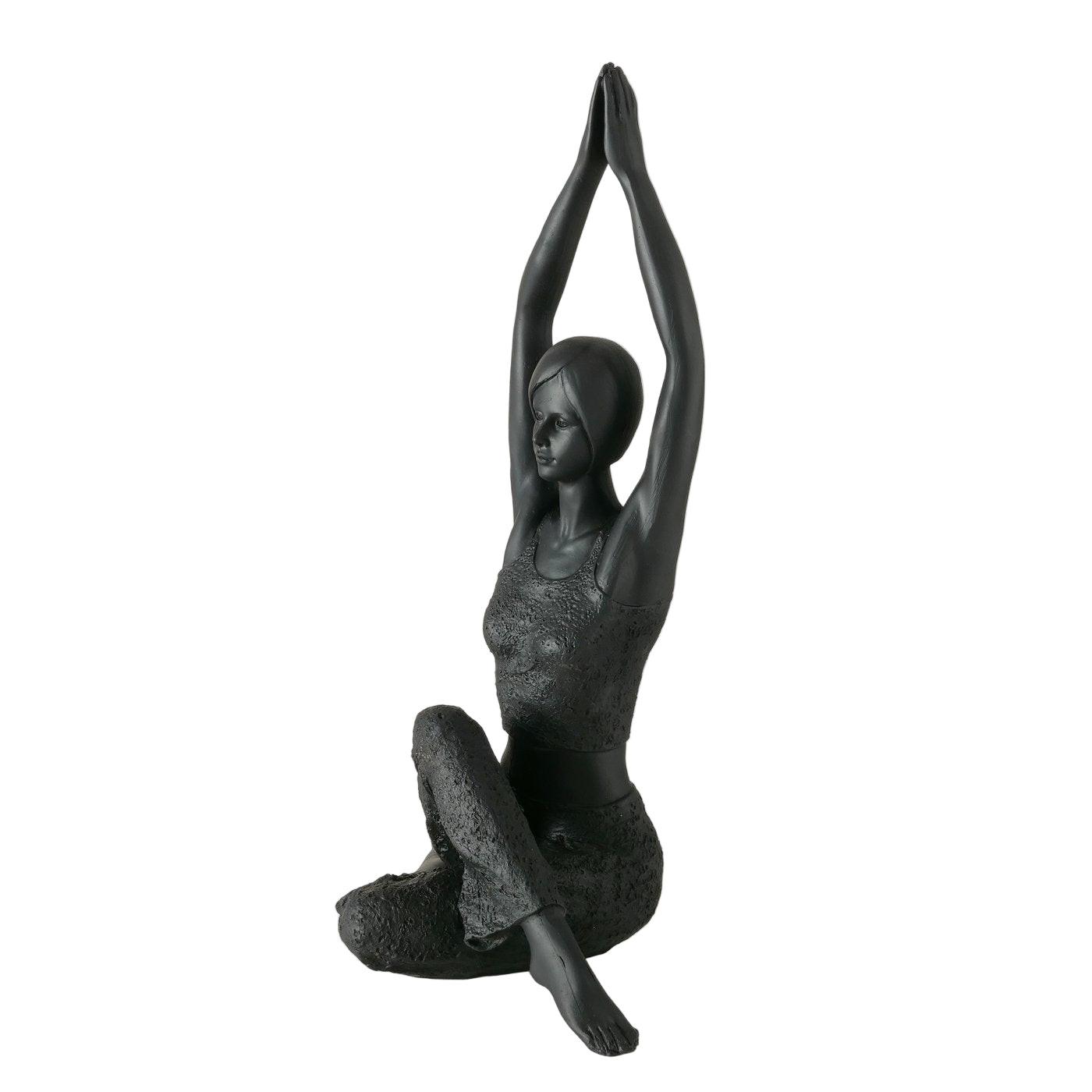 Yoga Figuren Zenara Duo Schwarz 2er Set Kunstharz 40cm