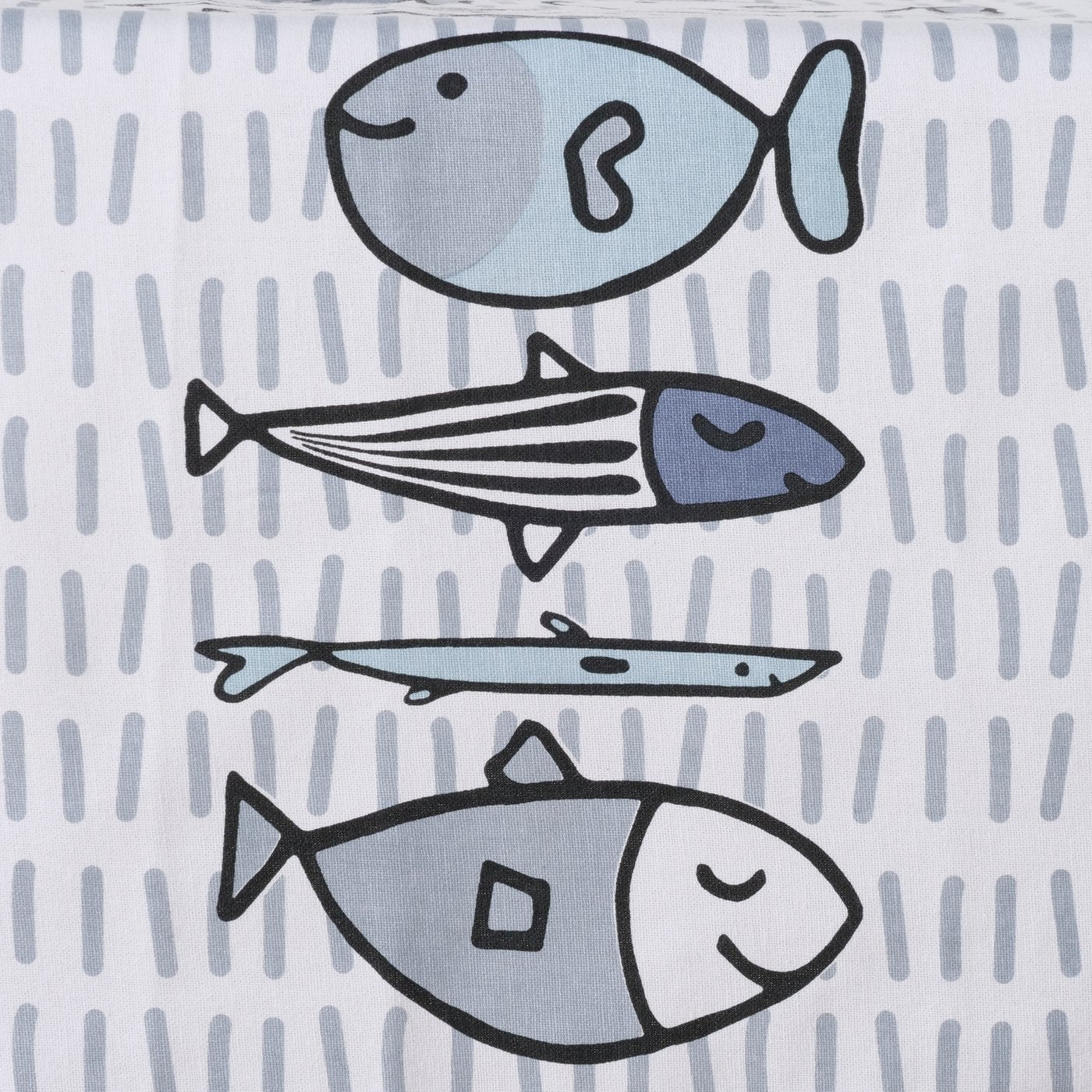 Tischläufer Fish Baumwolle Blau Fisch Motiv Tischdekoration