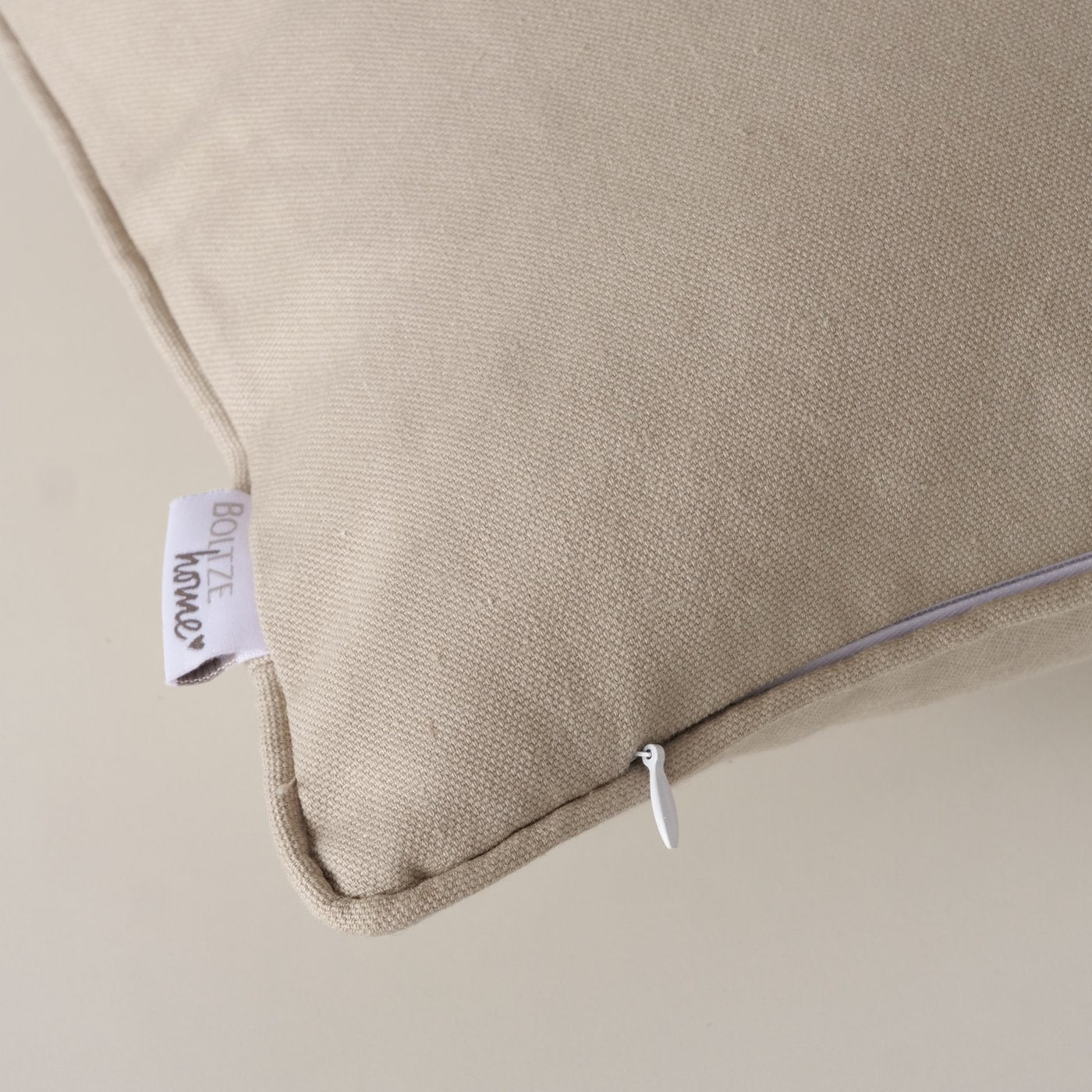 Zierkissen Amora Herzmotiv Grau 45x45 cm Baumwolle