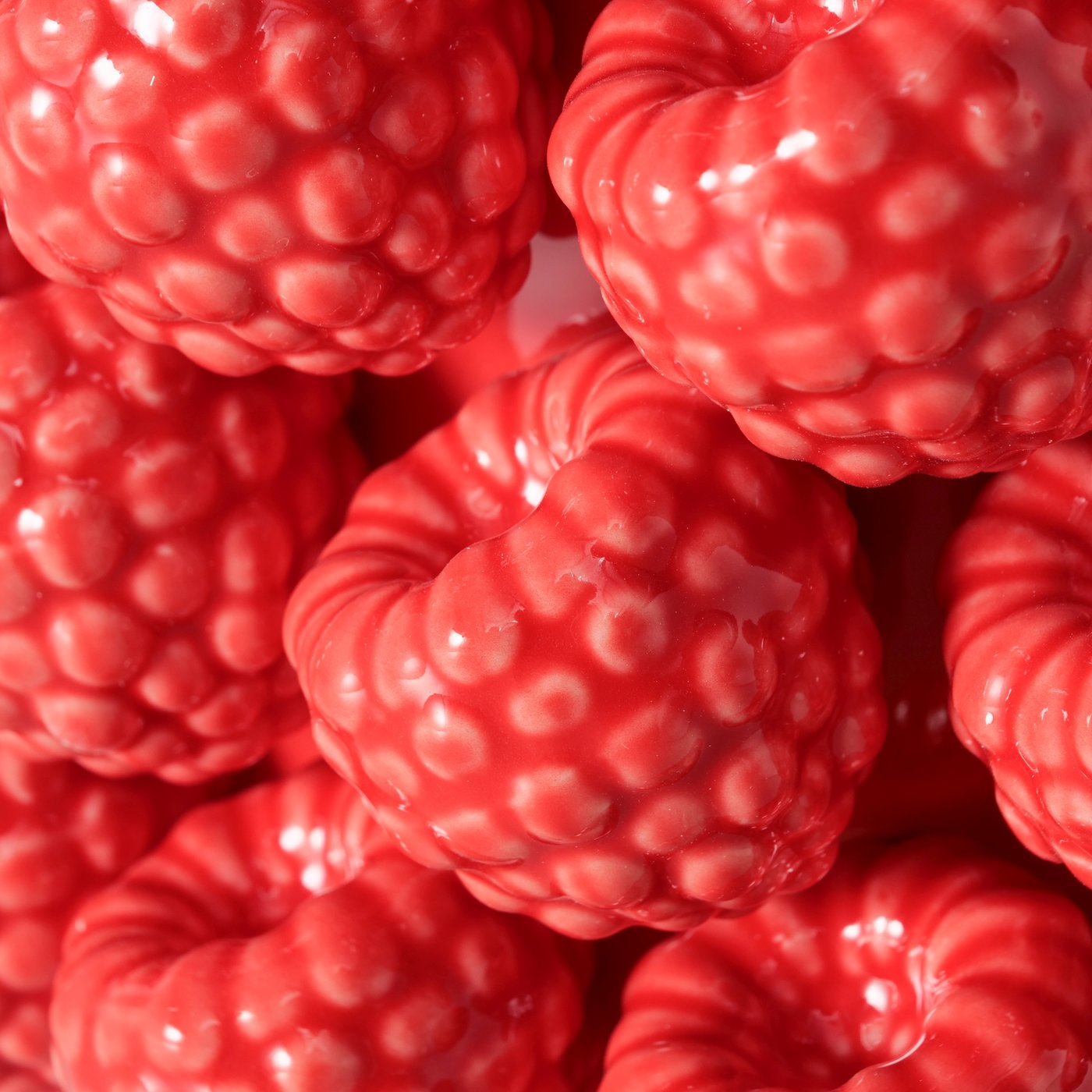 Rubina Himbeer Vase rot Keramik glänzend rund