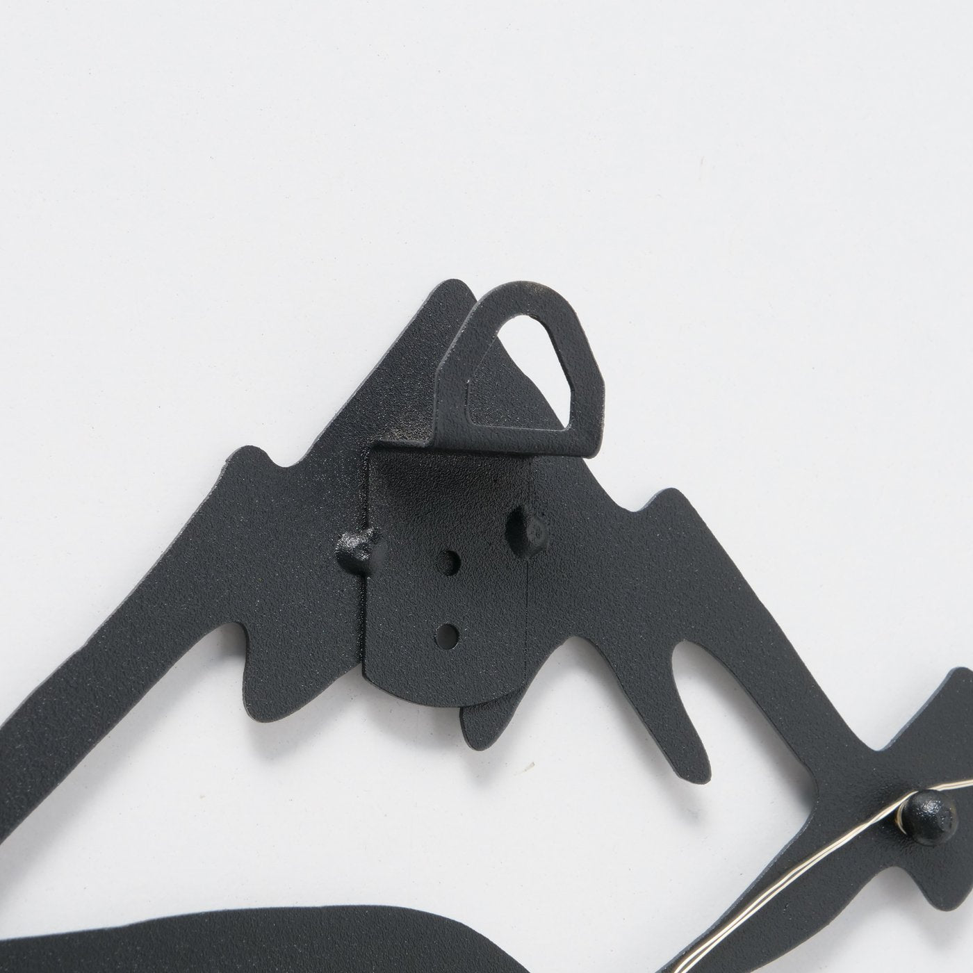 LED Wandobjekt Hirsch im Waldblick – Schwarzes Metall Design