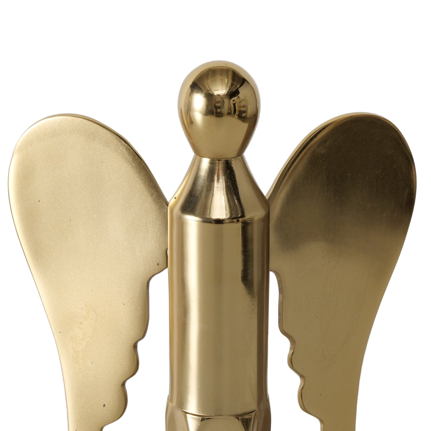 Dekoengel Angelique Gold aus Aluminium Handgefertigt Glänzend