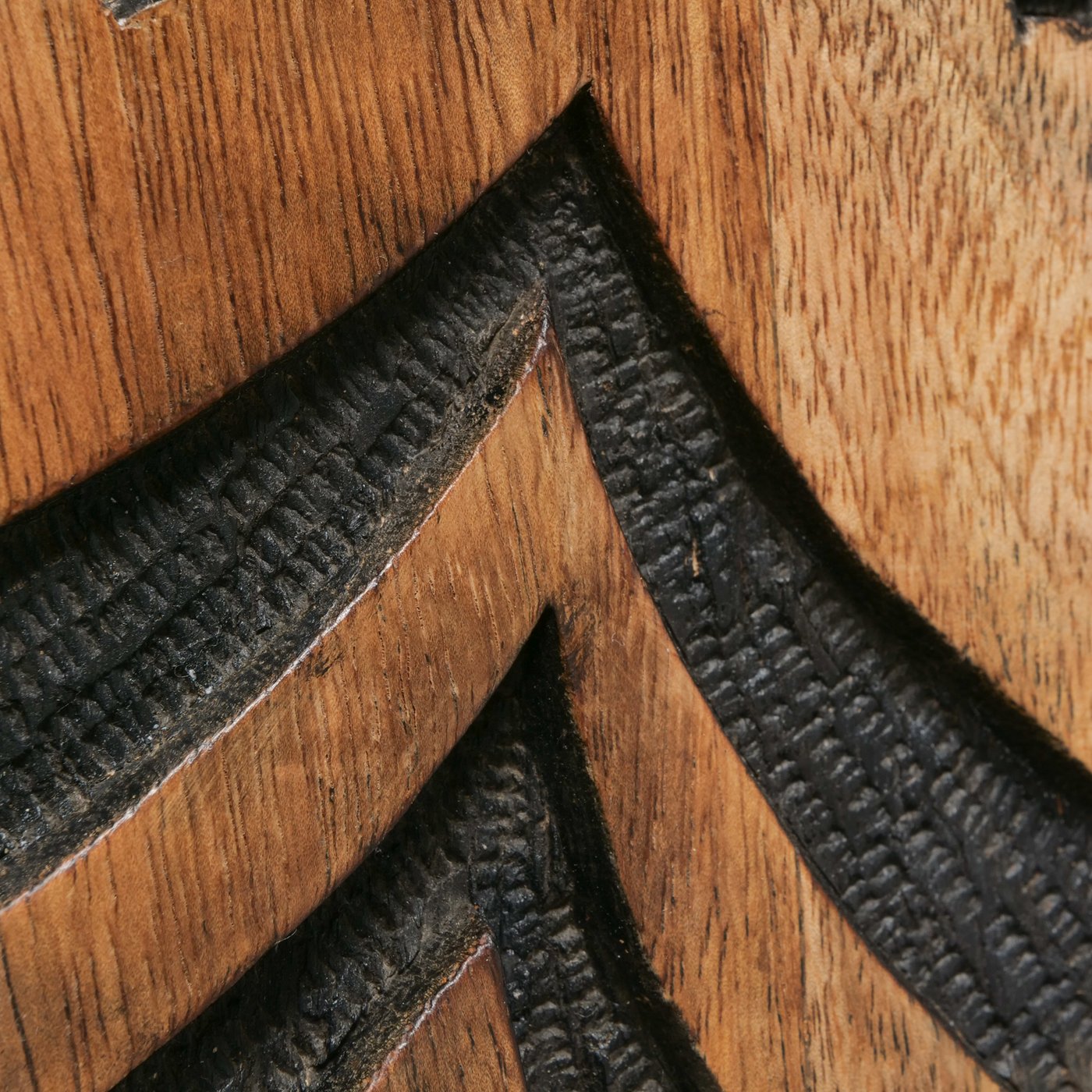 Wanddeko Holz Dalane Mangoholz Rund Geometrisches Wandobjekt Boho Ethno 3er Set