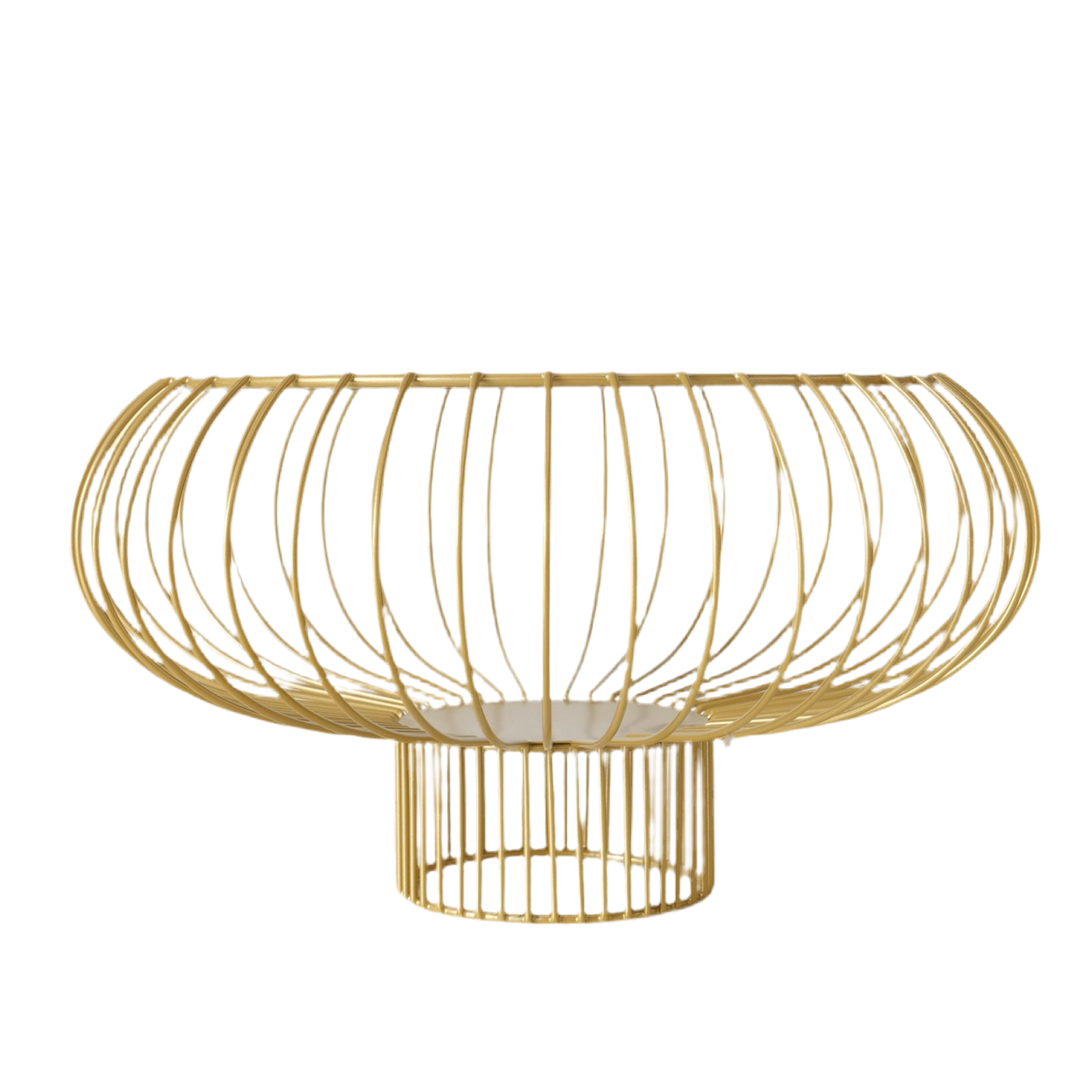 Dekoschale Simone aus Metall in Gold matt rund 27 cm – moderne Schale für stilvolle Akzente