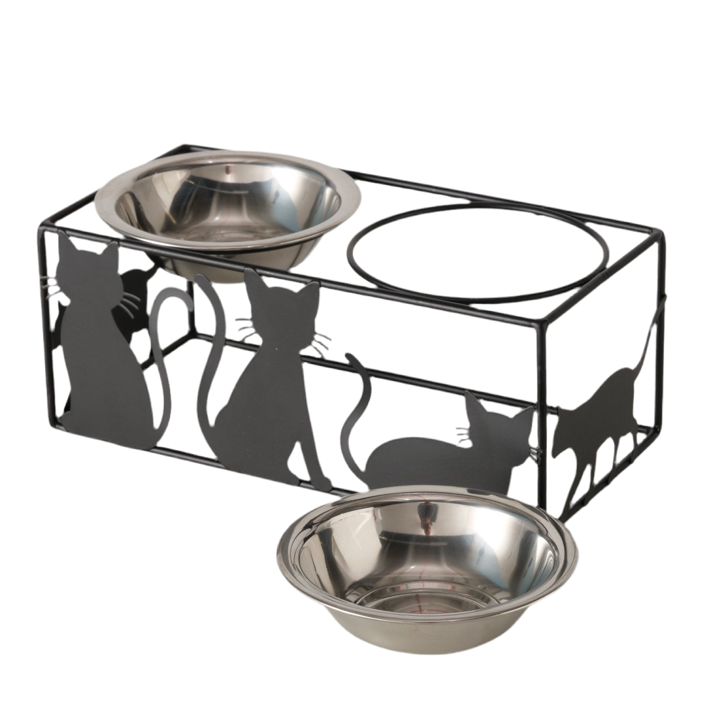 Fressnapf Jinga – Handgefertigter Edelstahlnapf in Schwarz, 450 ml für Katzen